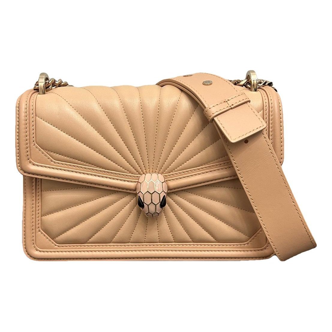 Serpenti leather handbag