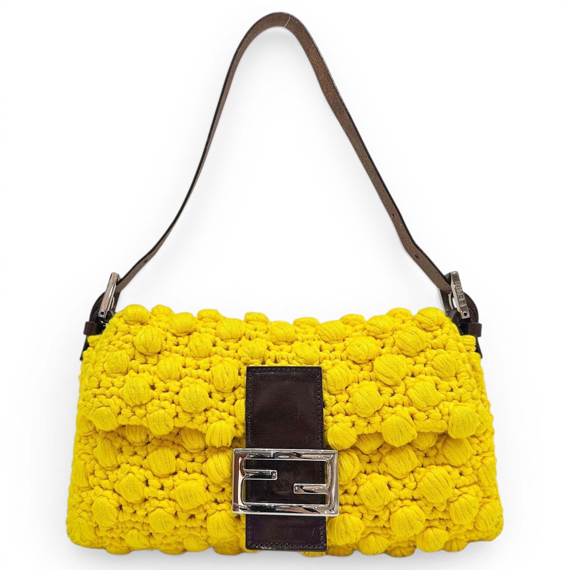 Baguette wool handbag