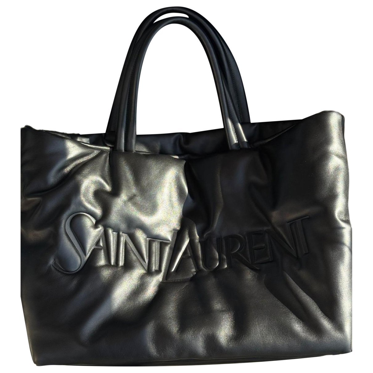 Shopping leather tote