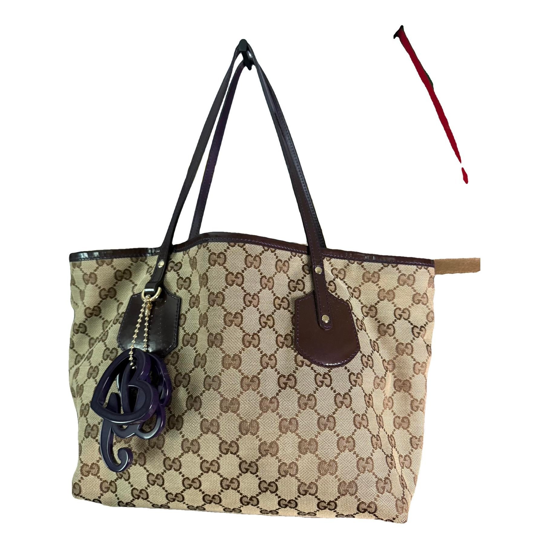 Patent leather tote