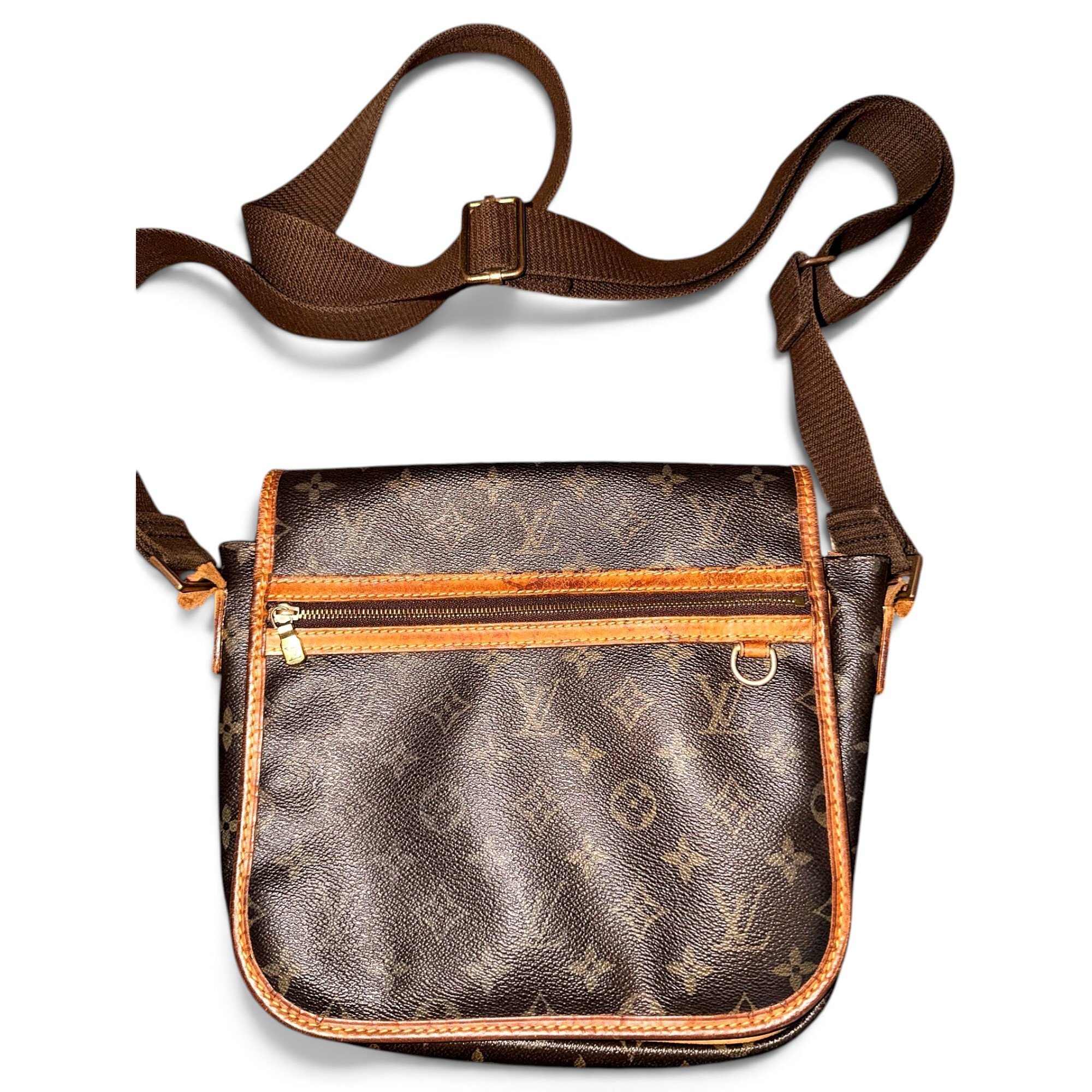 Cartouchière leather crossbody bag