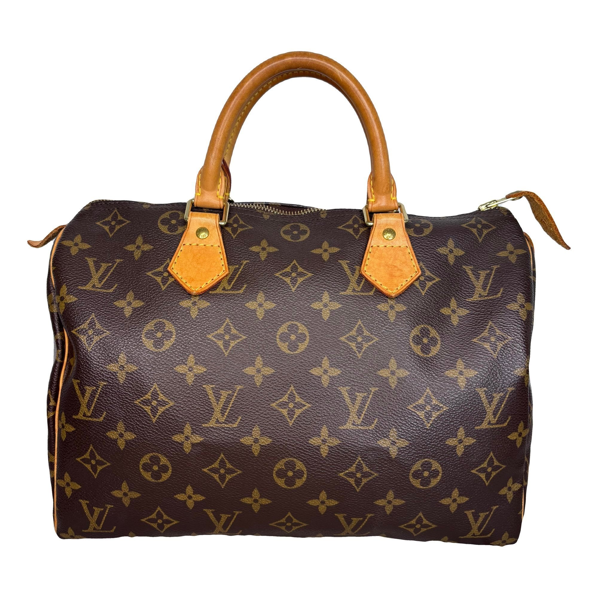 Speedy leather handbag
