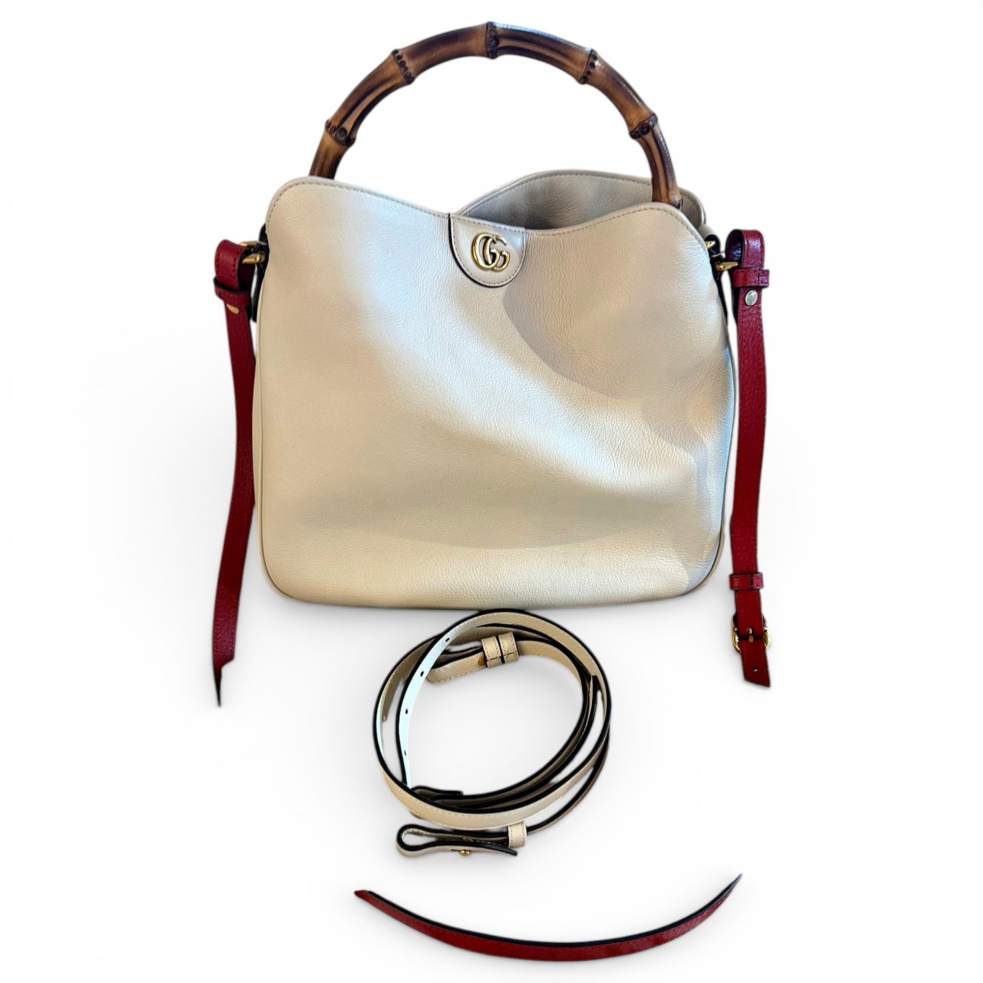 Diana Bamboo leather handbag