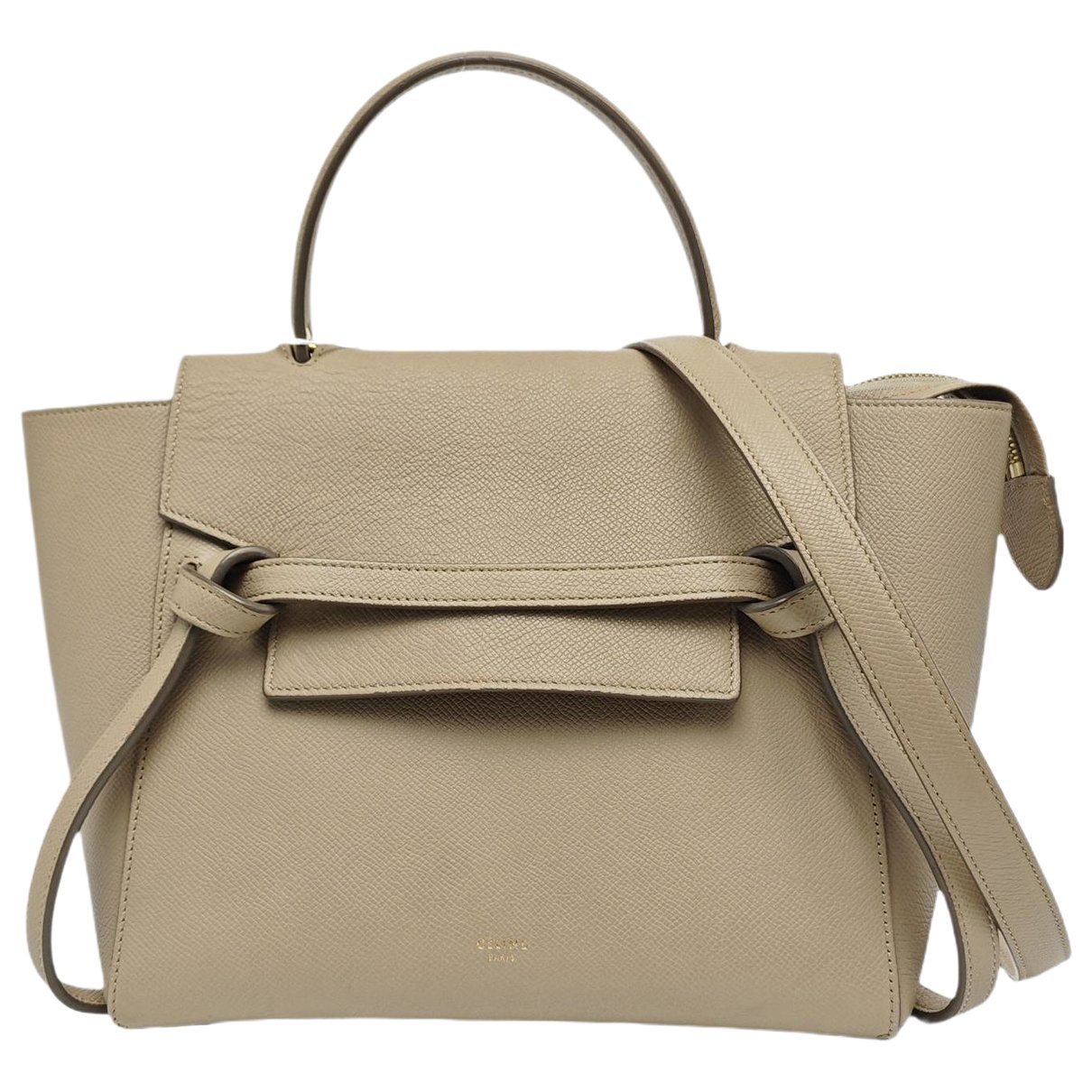 Belt leather handbag
