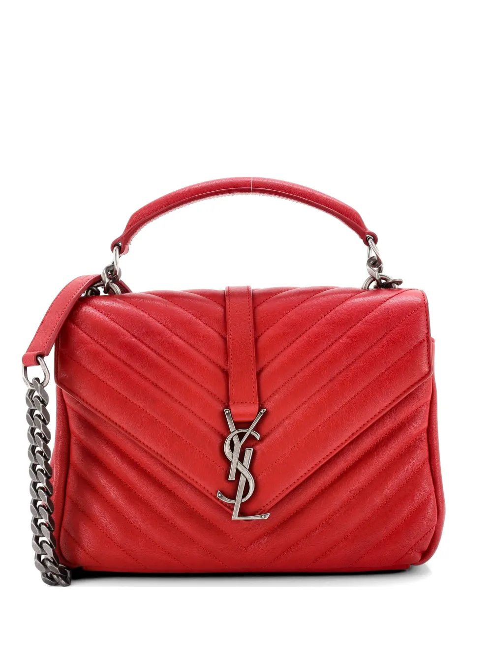 Classic Monogram College Bag Matelasse Chevron Leather Medium crossbody bag