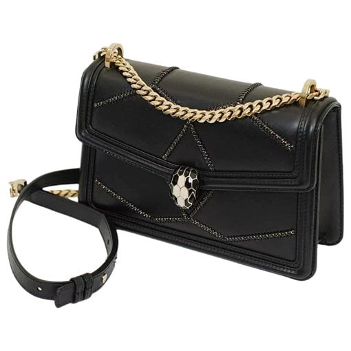 Serpenti leather handbag