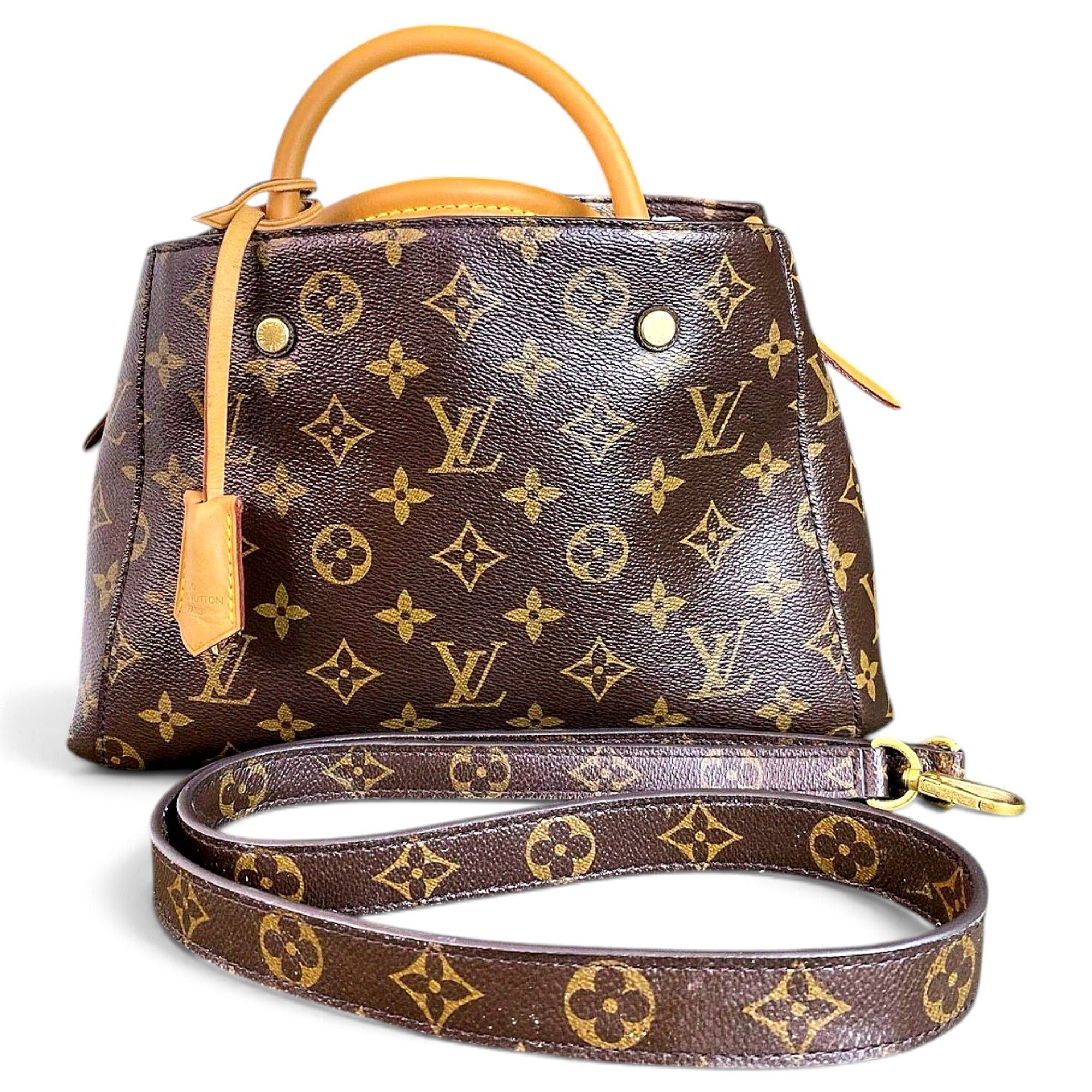 Louis Vuitton Montaigne cloth handbag