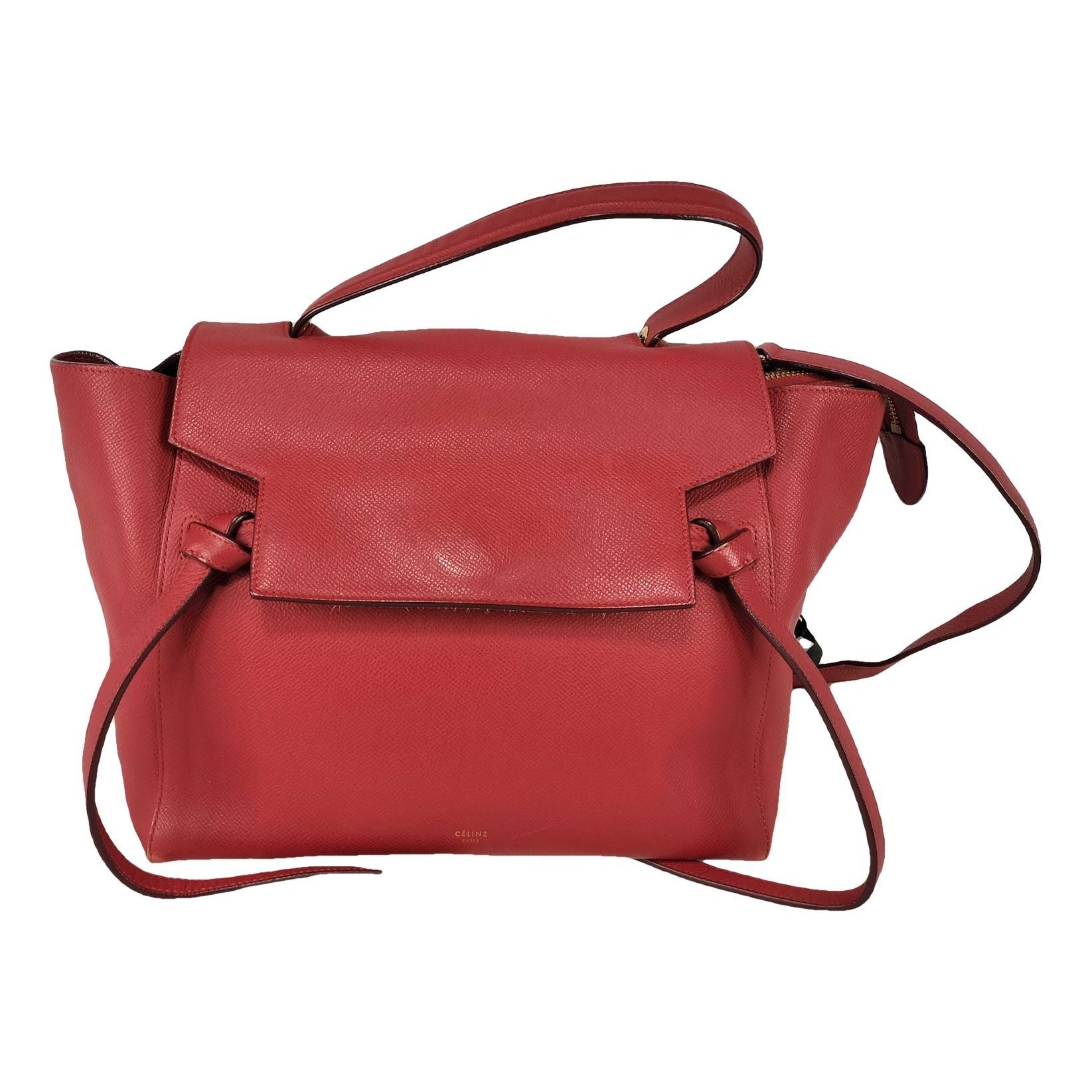 Belt leather handbag