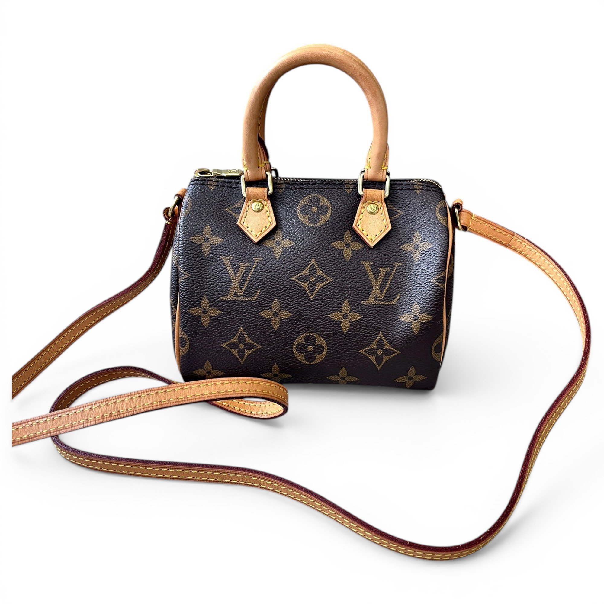 Nano Speedy / Mini HL leather handbag