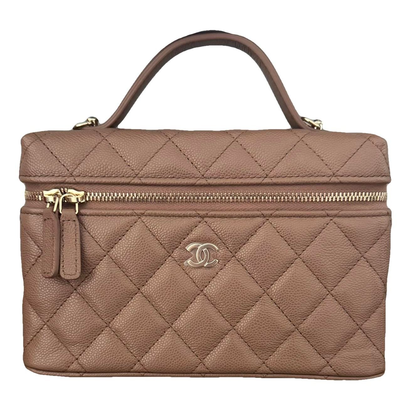 Vanity leather handbag