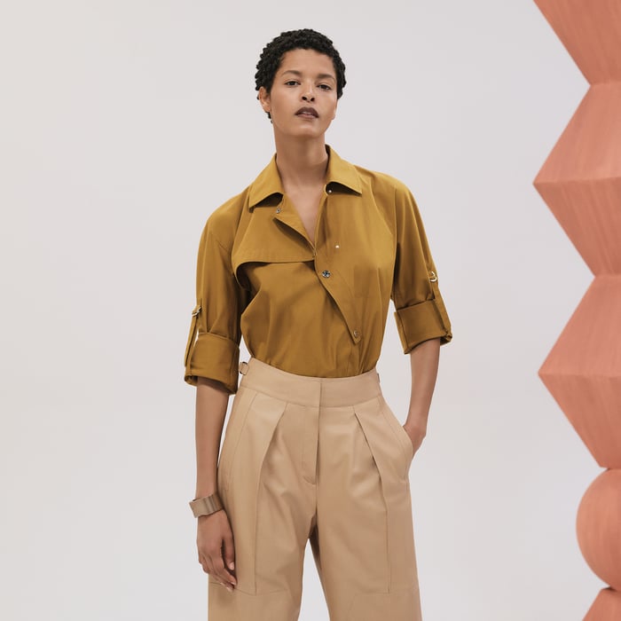 Vert Bronze Asymmetric Shirt