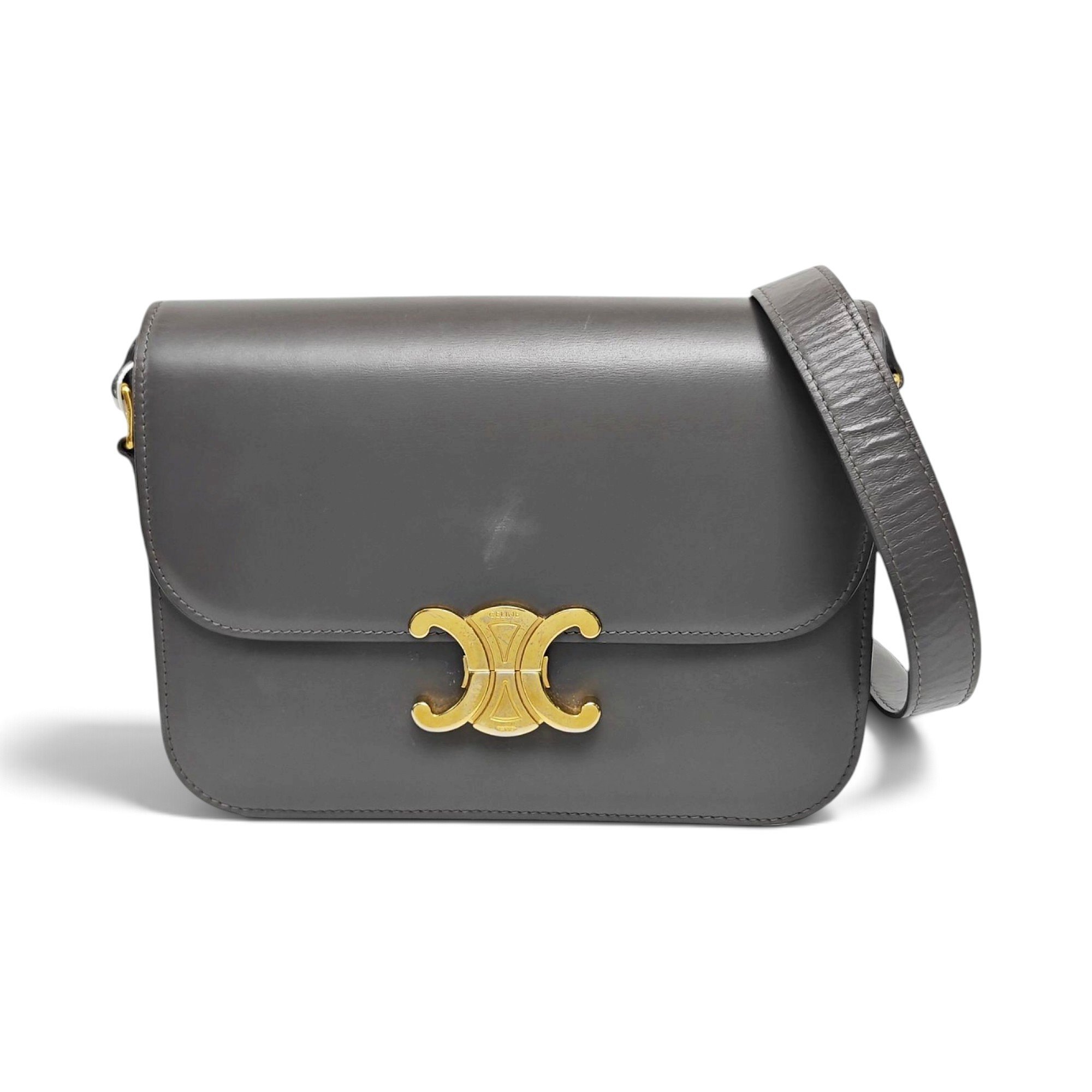 Triomphe leather handbag