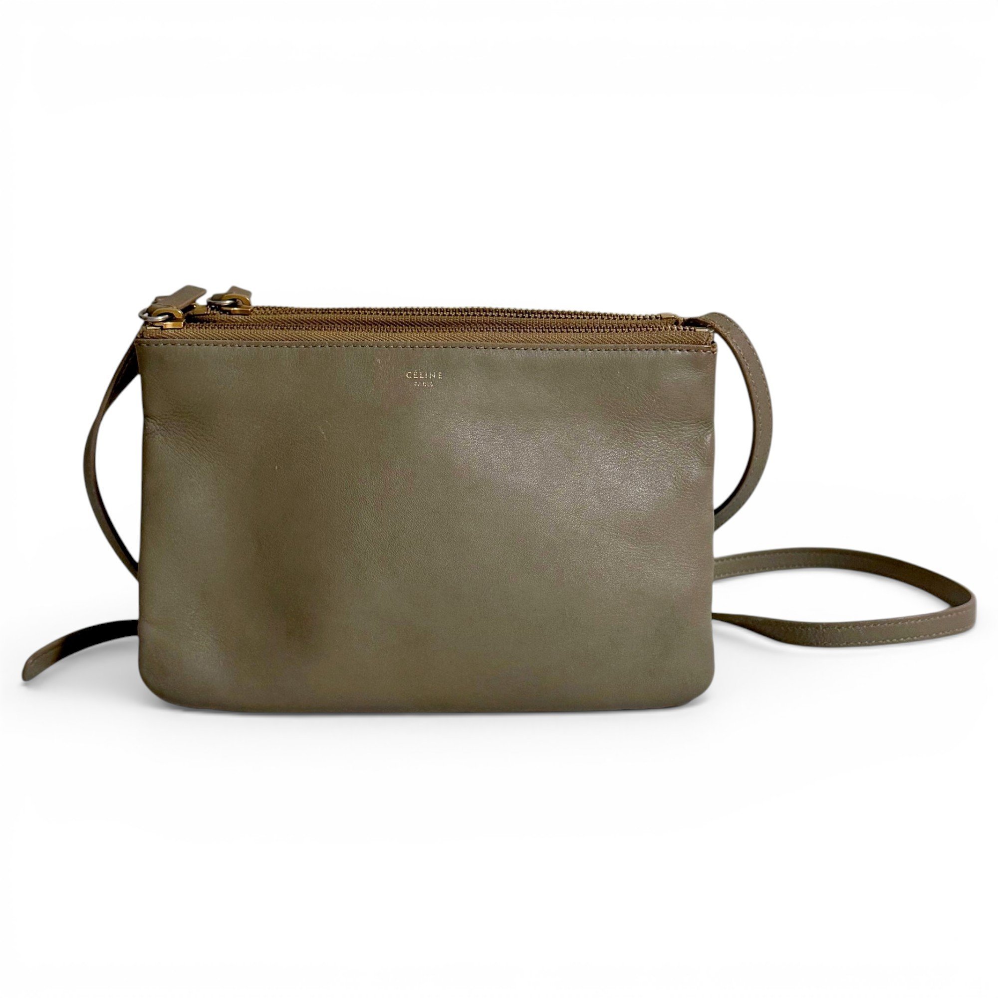 Trio leather crossbody bag