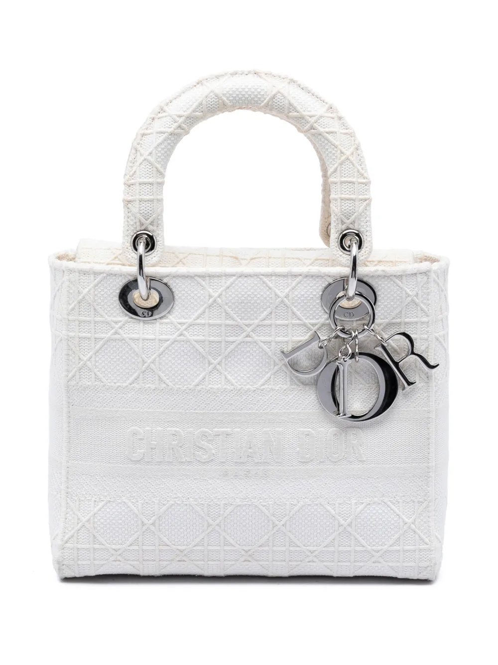 2020 Medium Canvas Cannage Lady D Lite satchel
