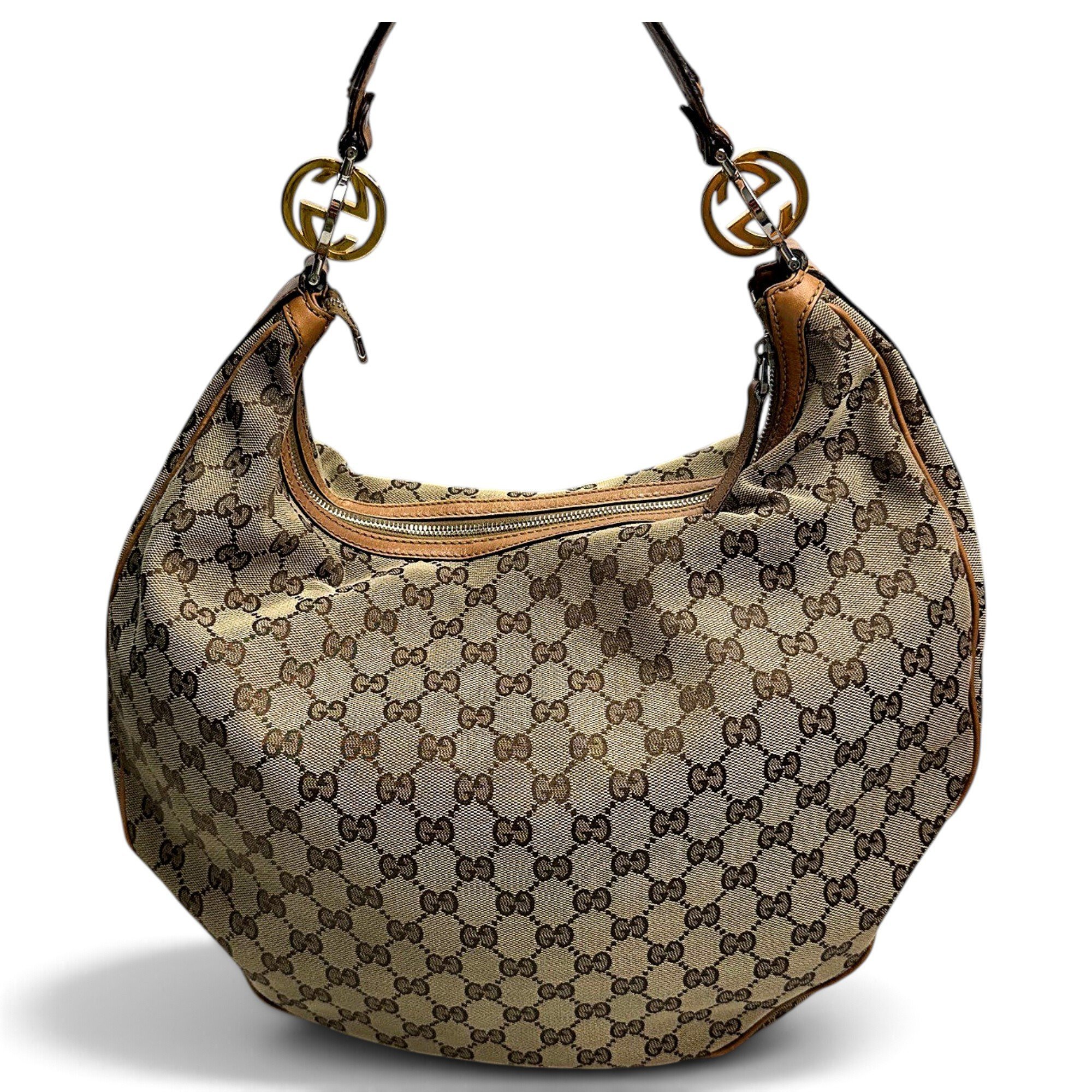 Gucci B cloth handbag