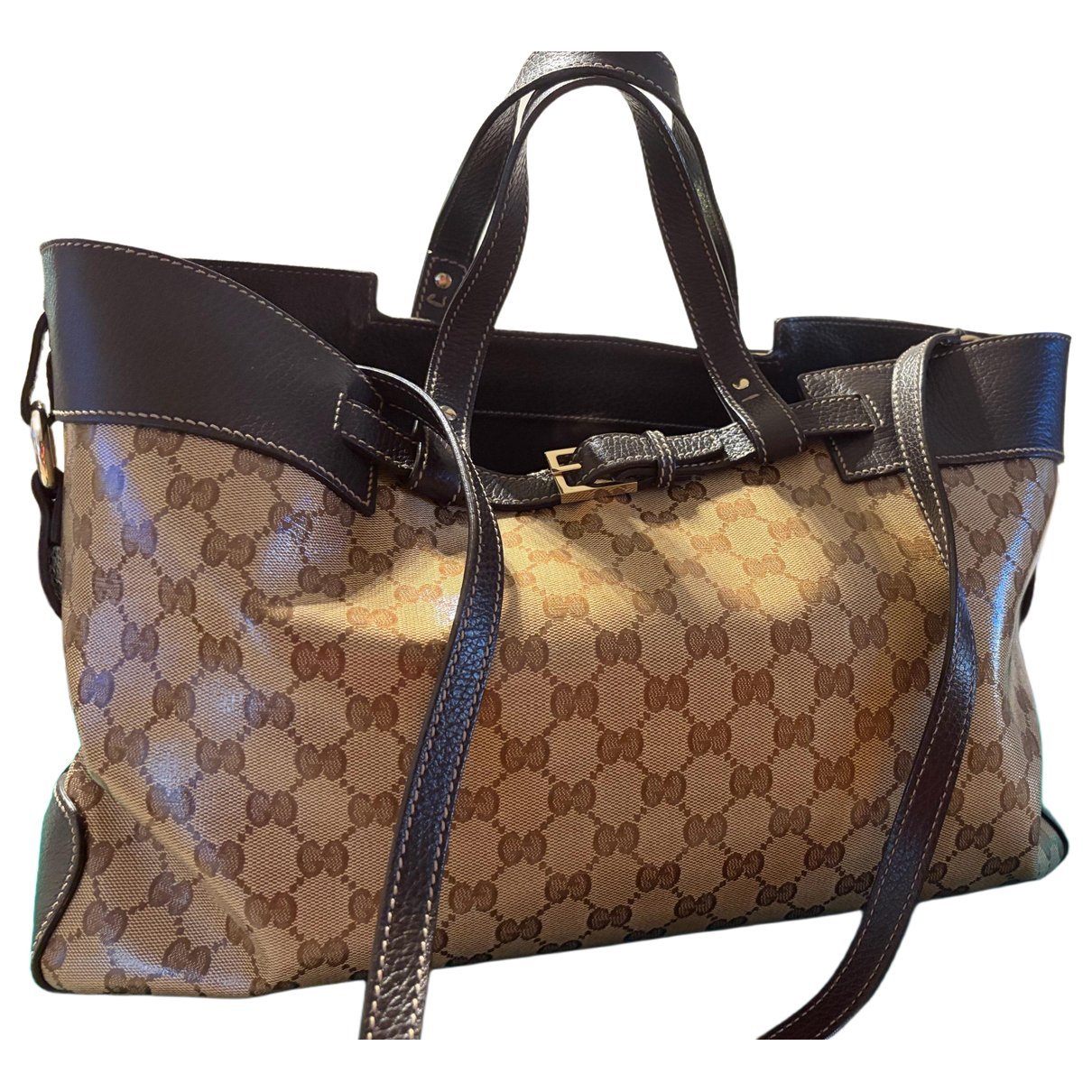 Leather tote