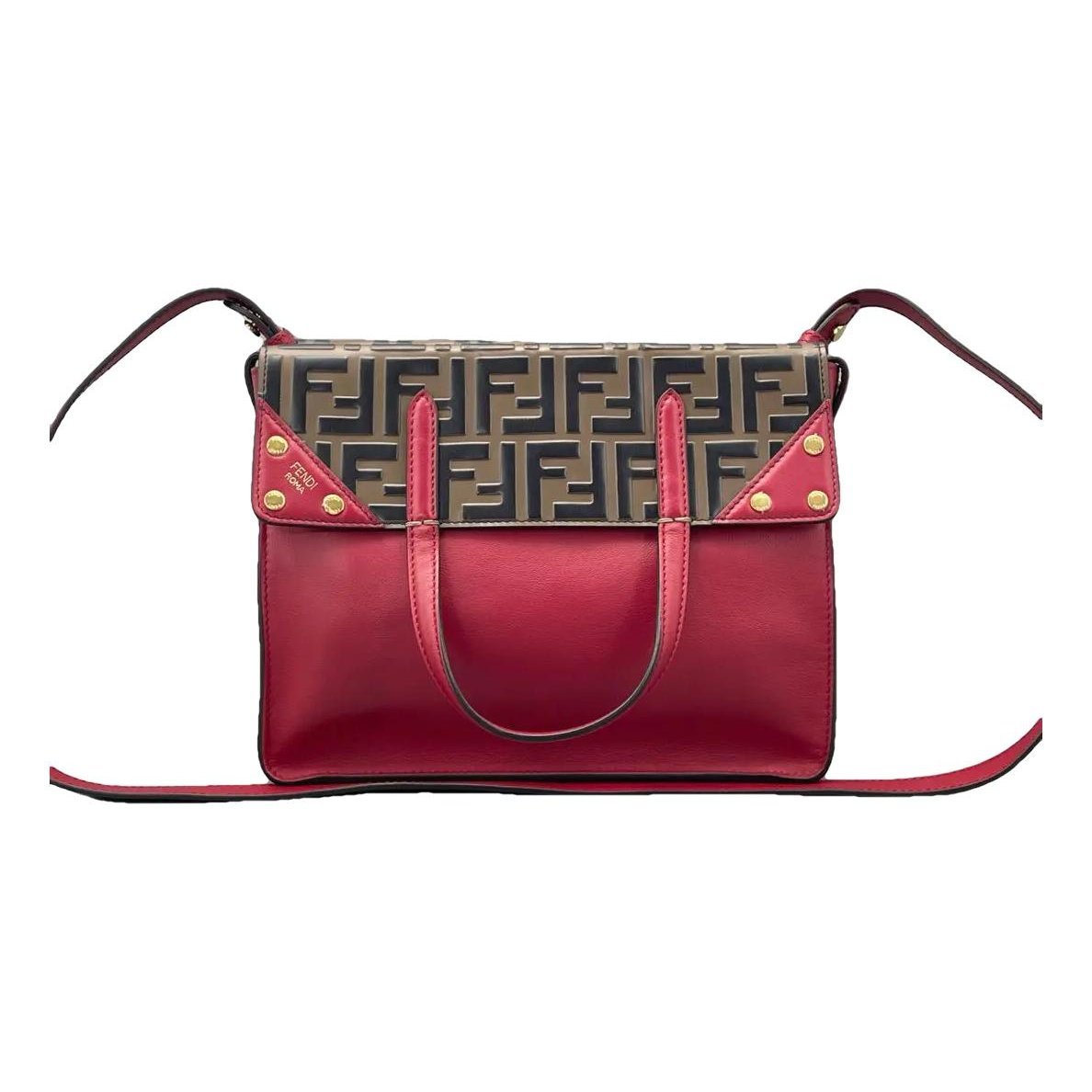 Flip leather crossbody bag