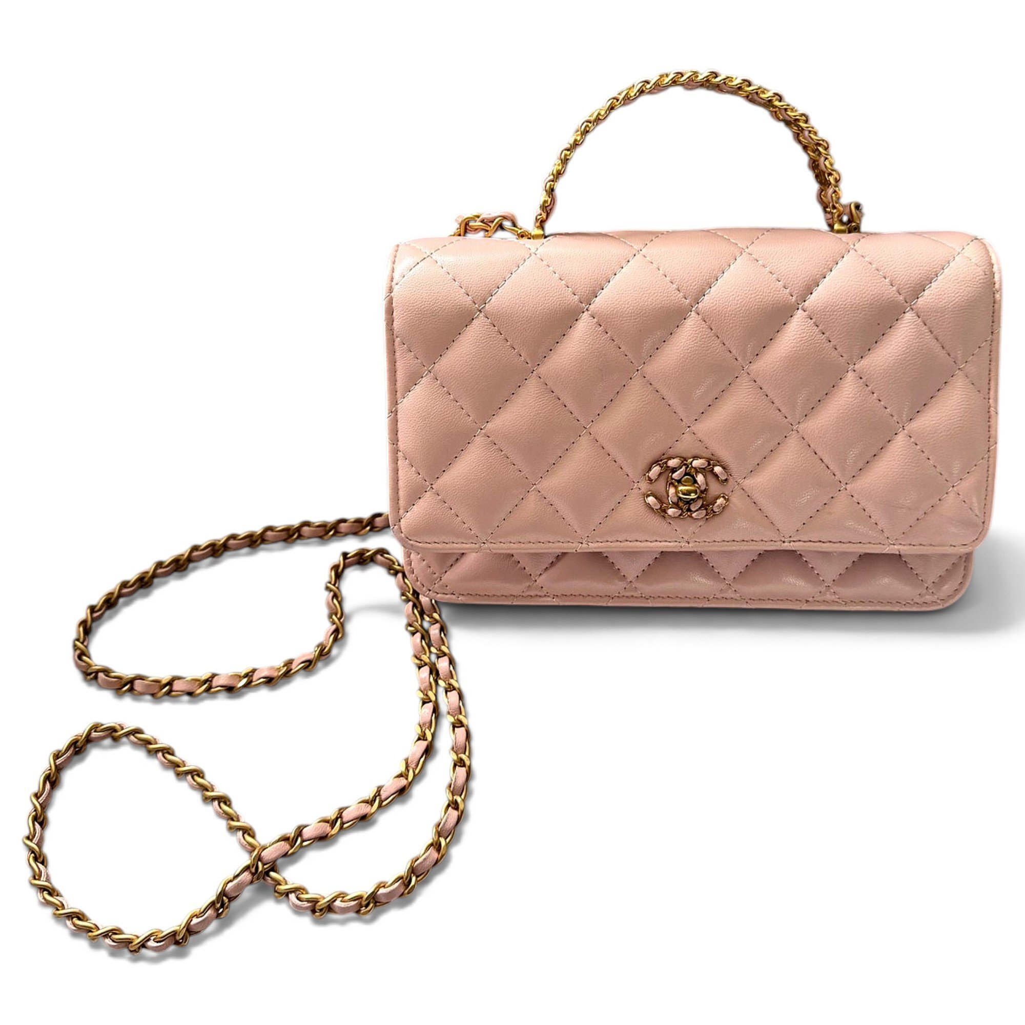 Trendy CC Wallet on Chain leather crossbody bag