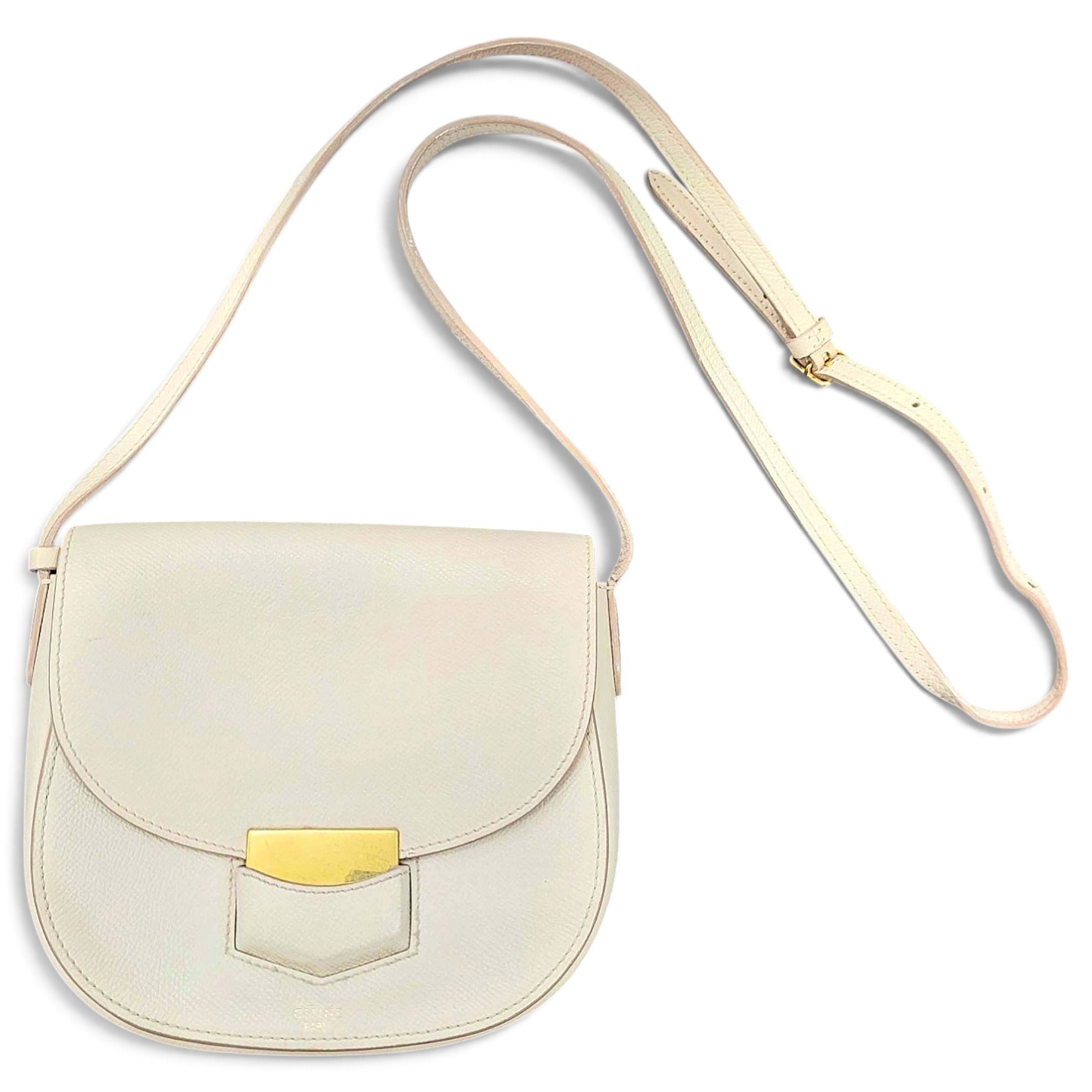 Trotteur leather crossbody bag