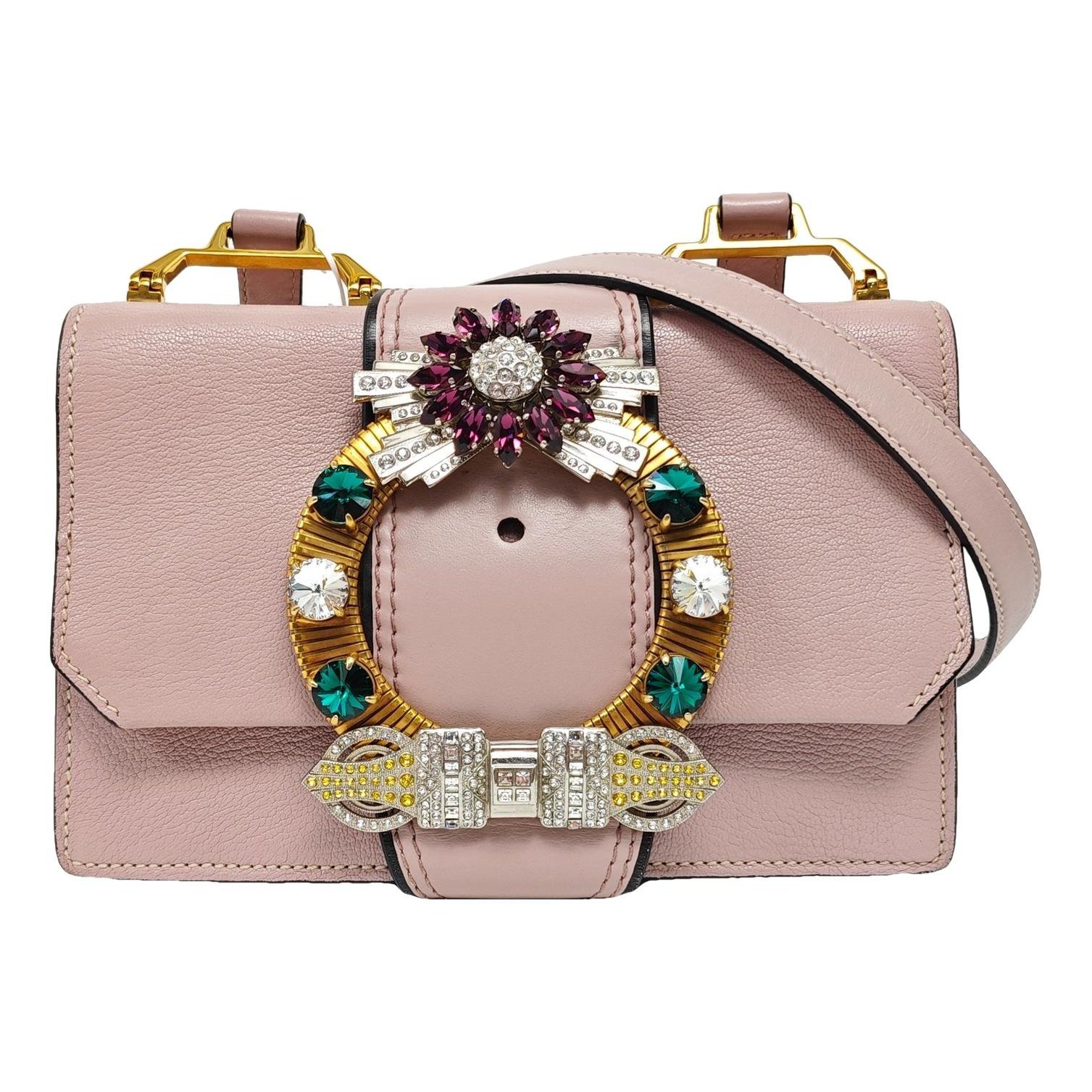 Miu Lady leather handbag