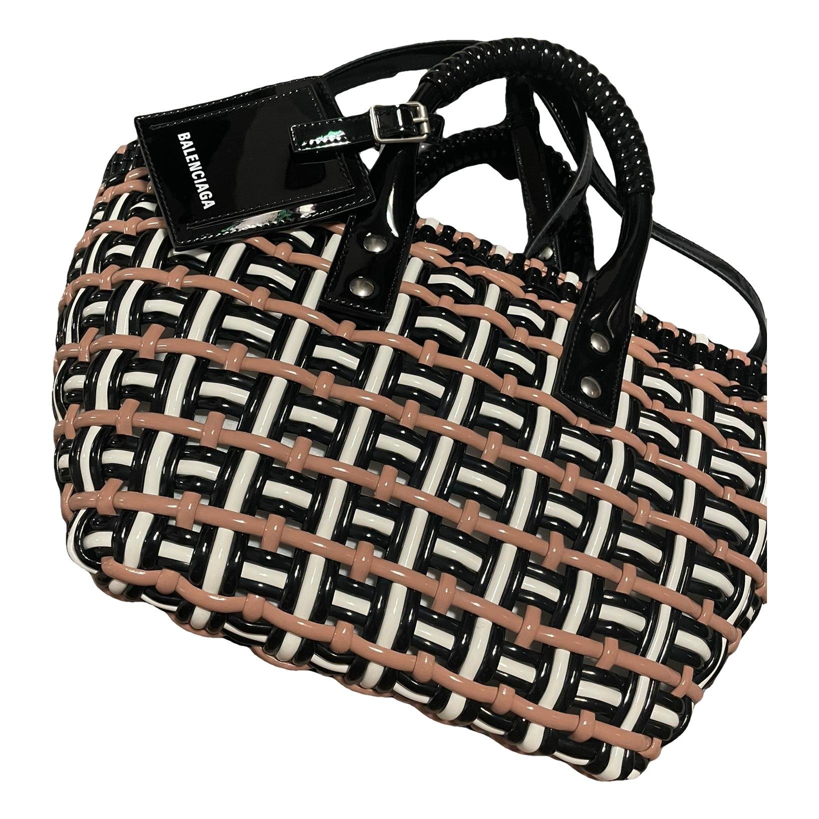 Patent leather handbag