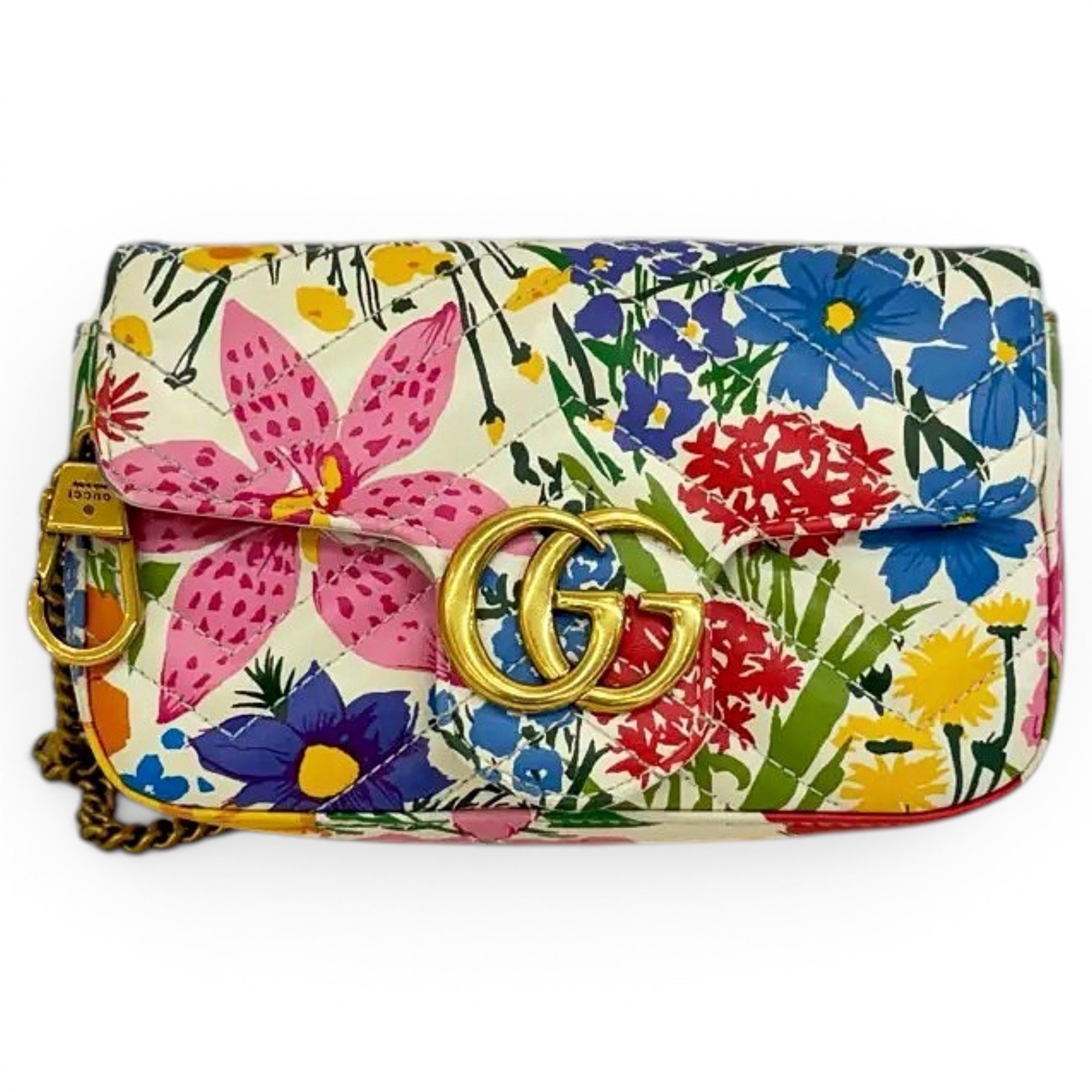 GG Marmont Chain Flap leather crossbody bag