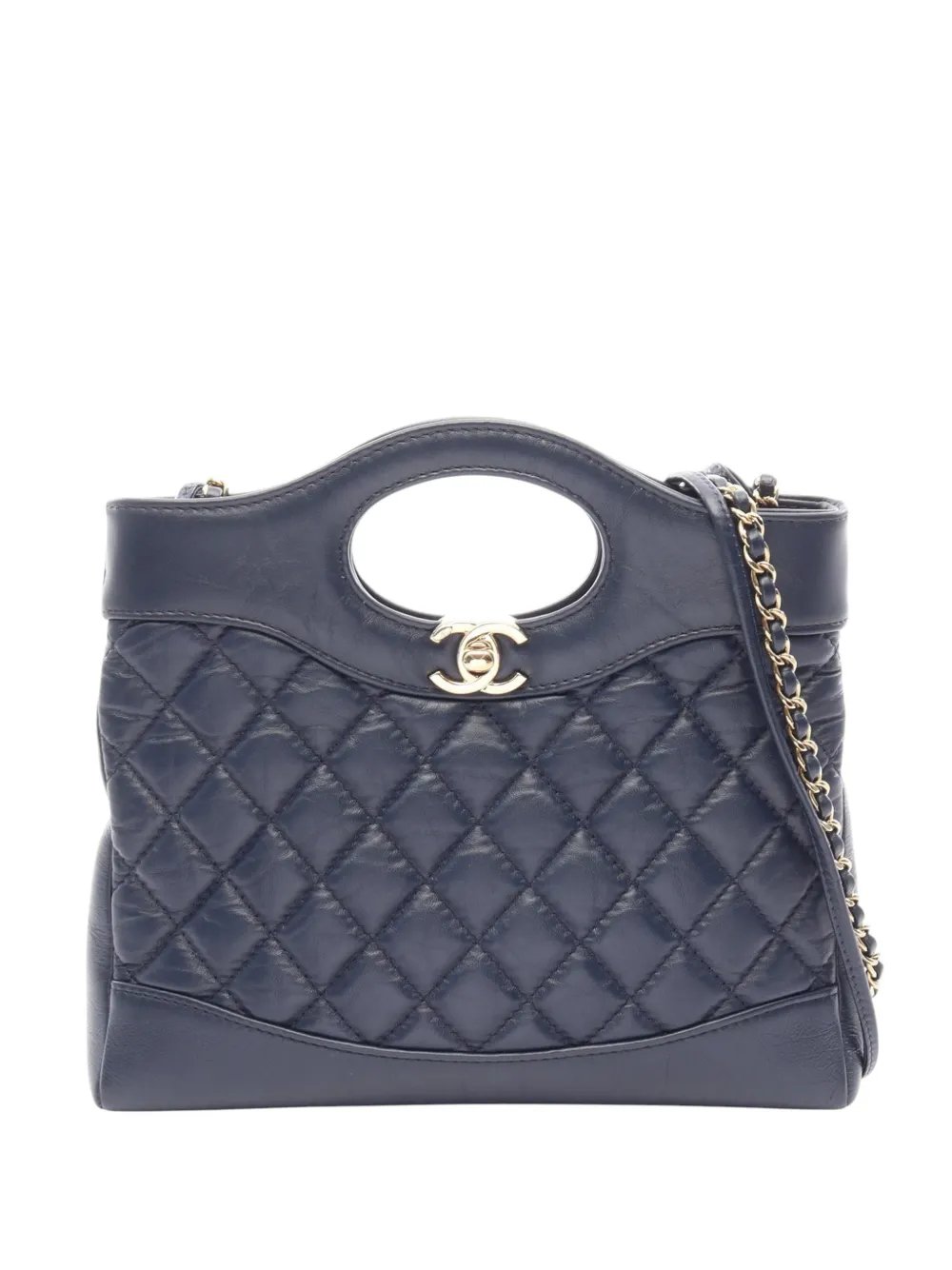 2021-2026 Lambskin Quilted 31 Shopping Bag satchel