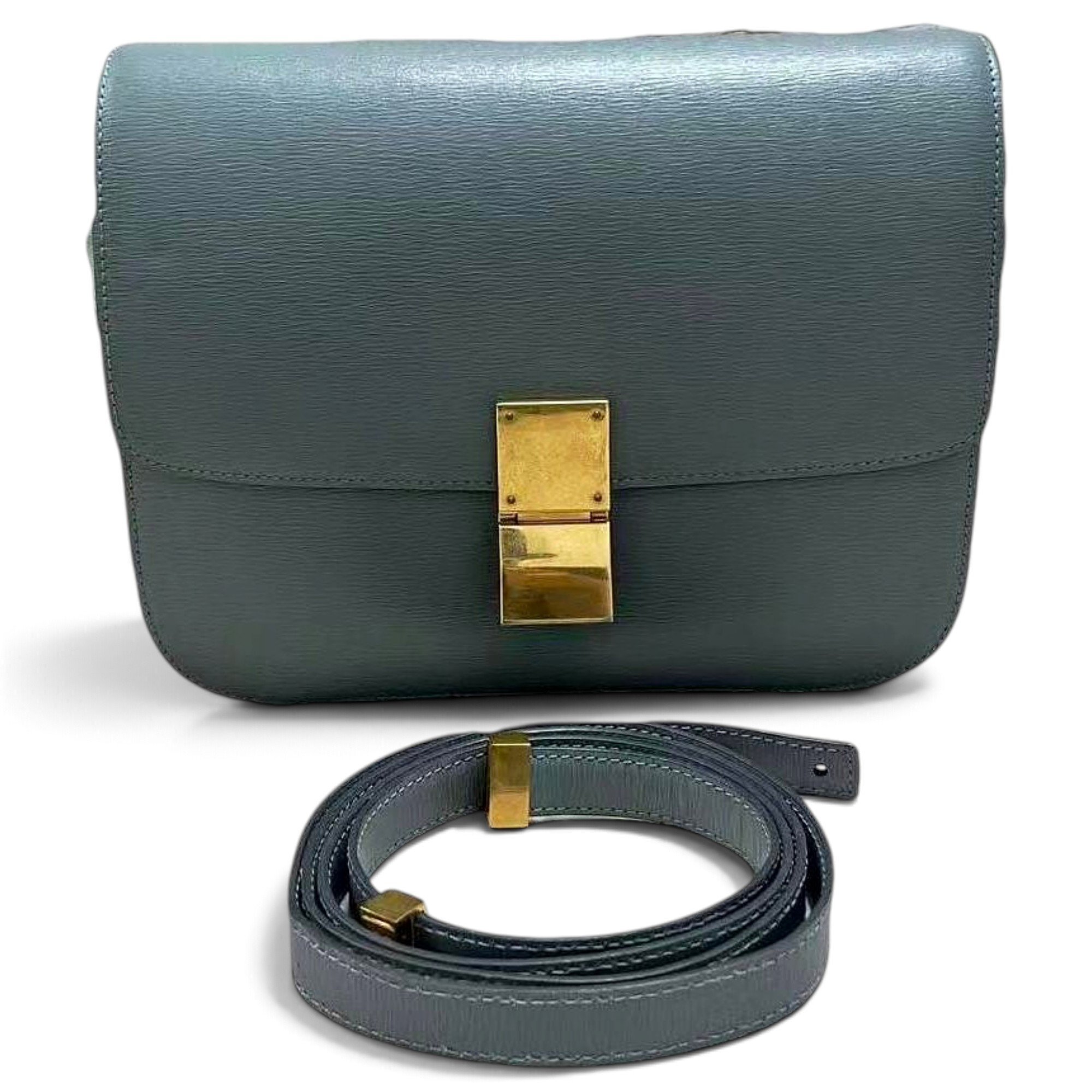 Classic leather crossbody bag