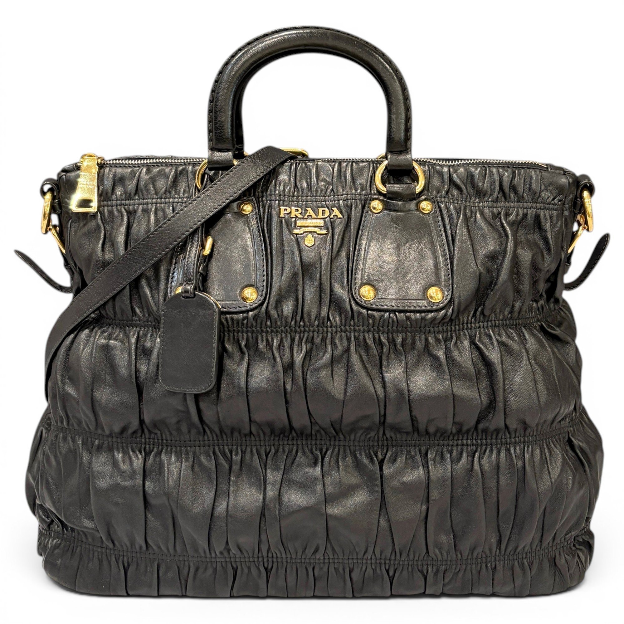 Prada Pony-style calfskin tote