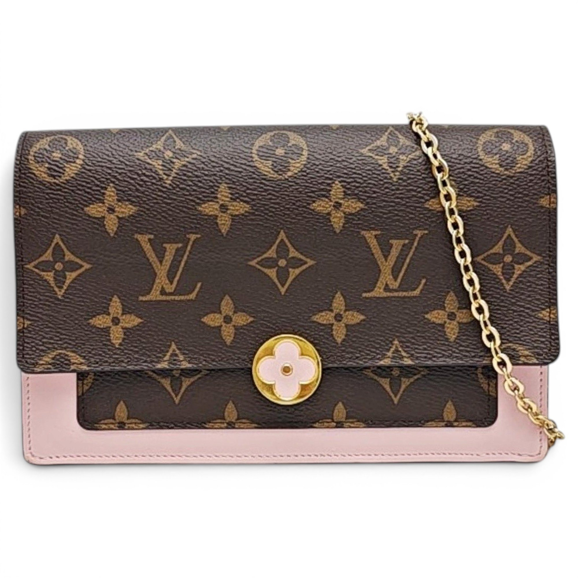 Chaîne Flore leather handbag