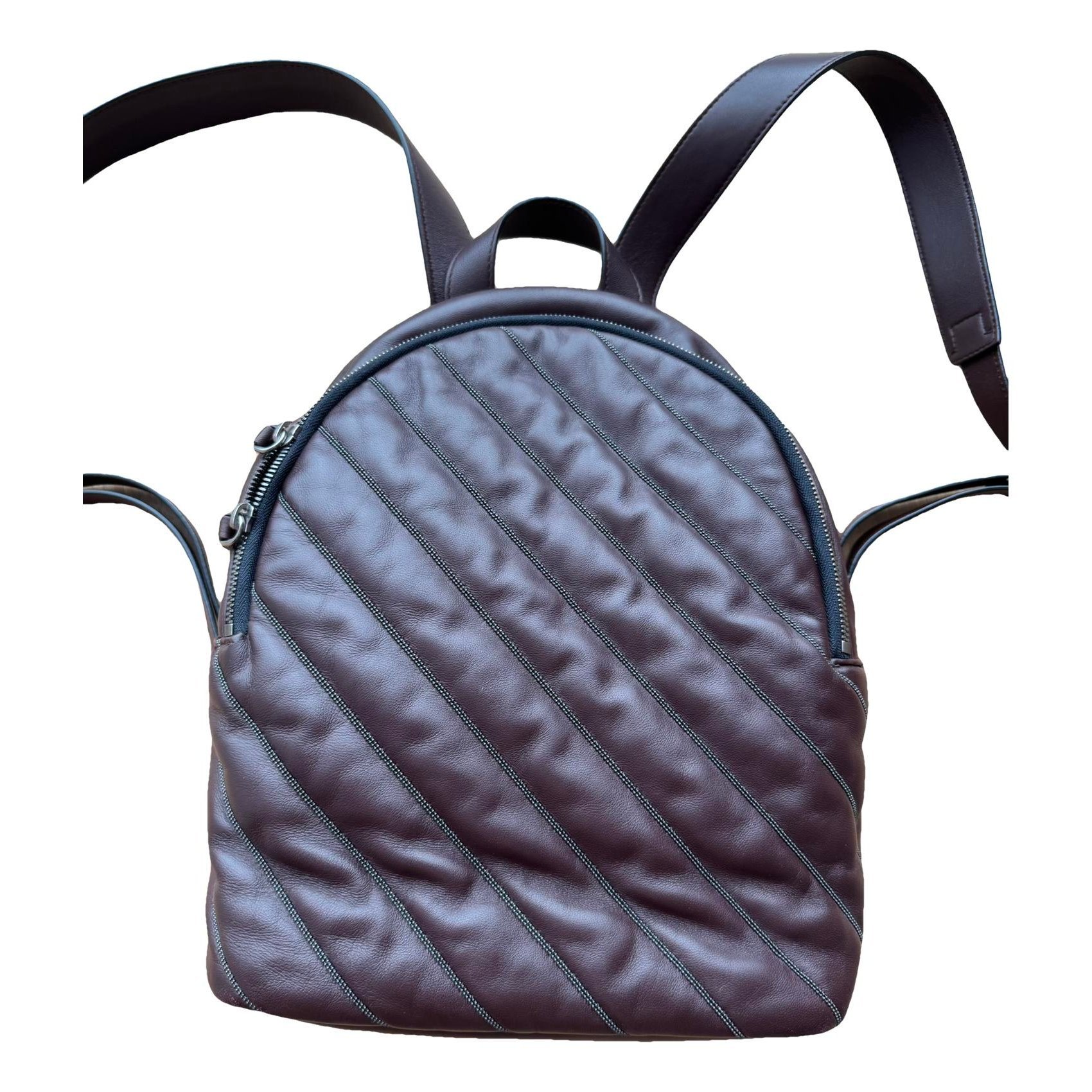 Leather backpack