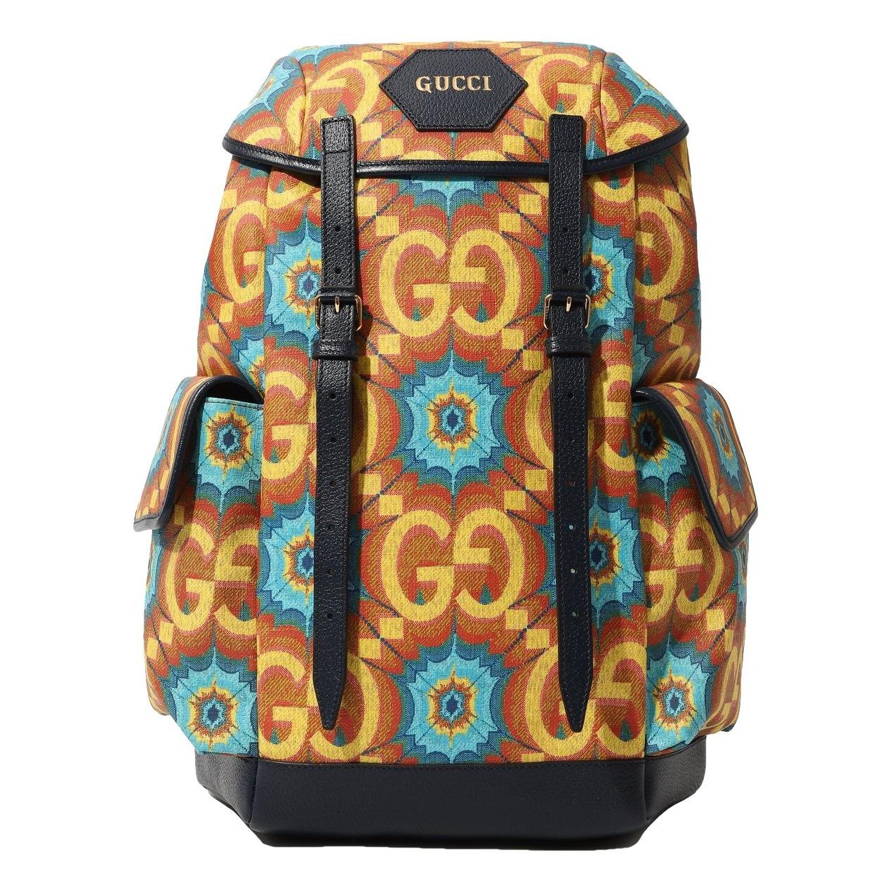 Patent leather backpack