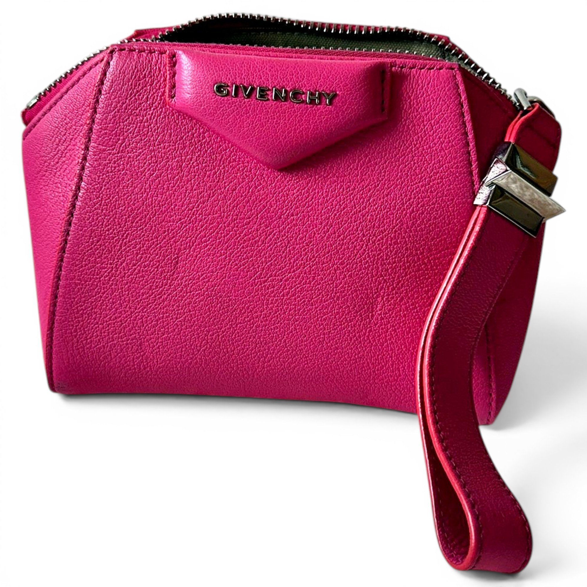 Antigona leather clutch bag