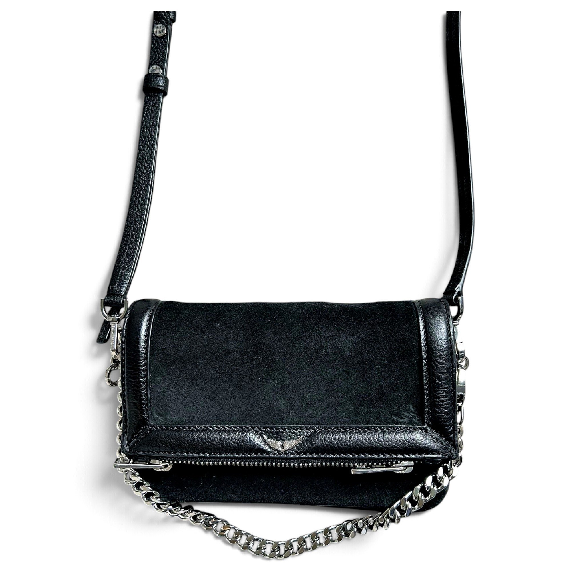 Rock leather crossbody bag