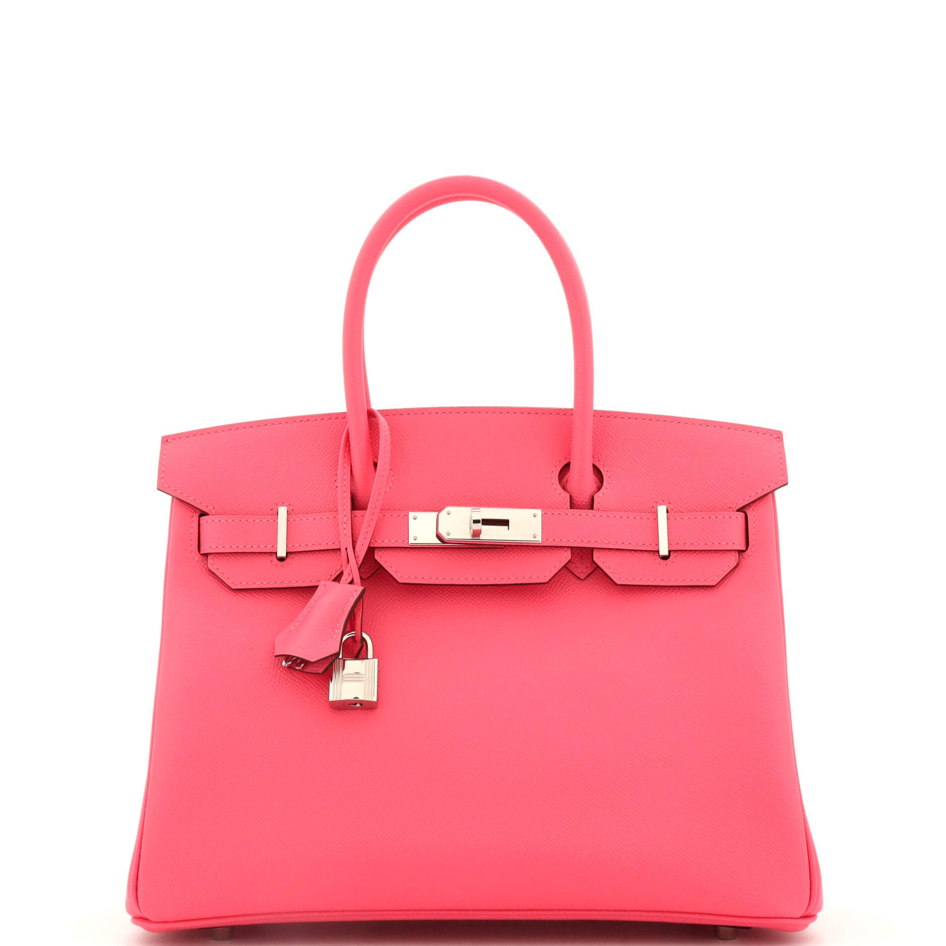 Hermes Birkin Handbag Rose Azalée Epsom with Palladium Hardware 30