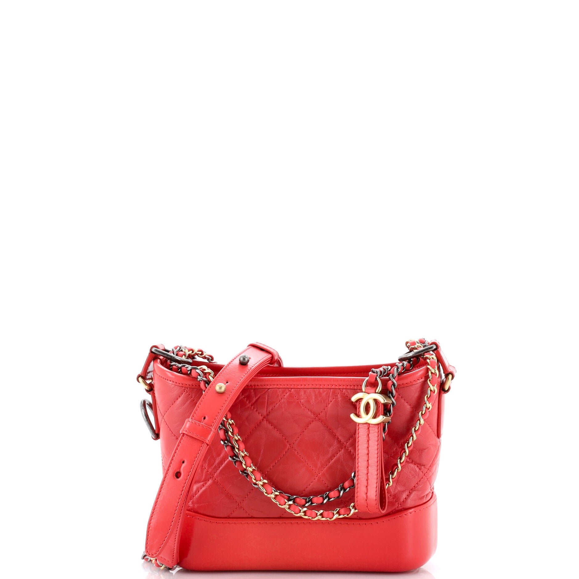 Gabrielle Hobo Quilted Aged Calfskin Small