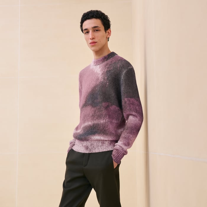 "Reflets Equestres" crewneck sweater