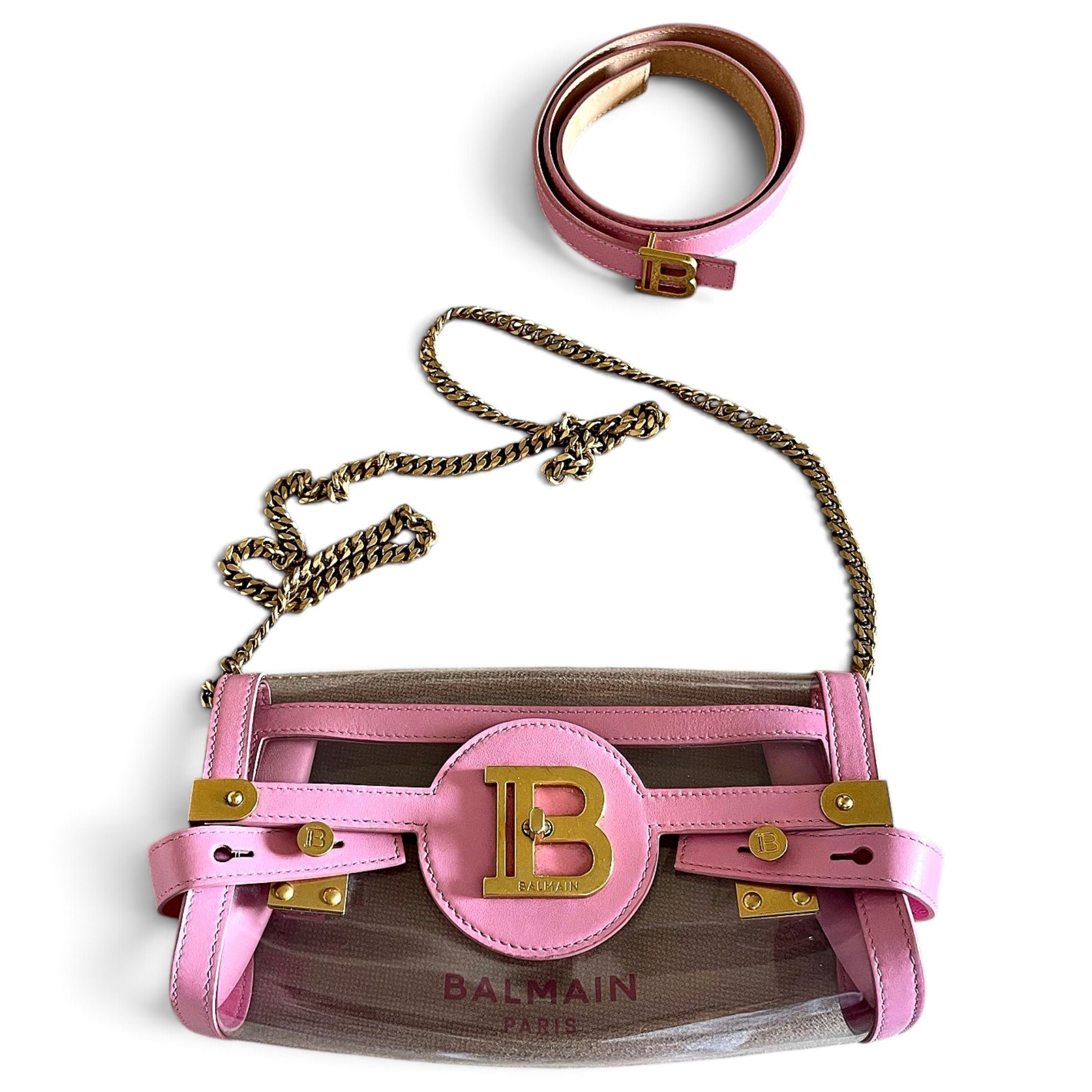 Balmain BBuzz leather crossbody bag