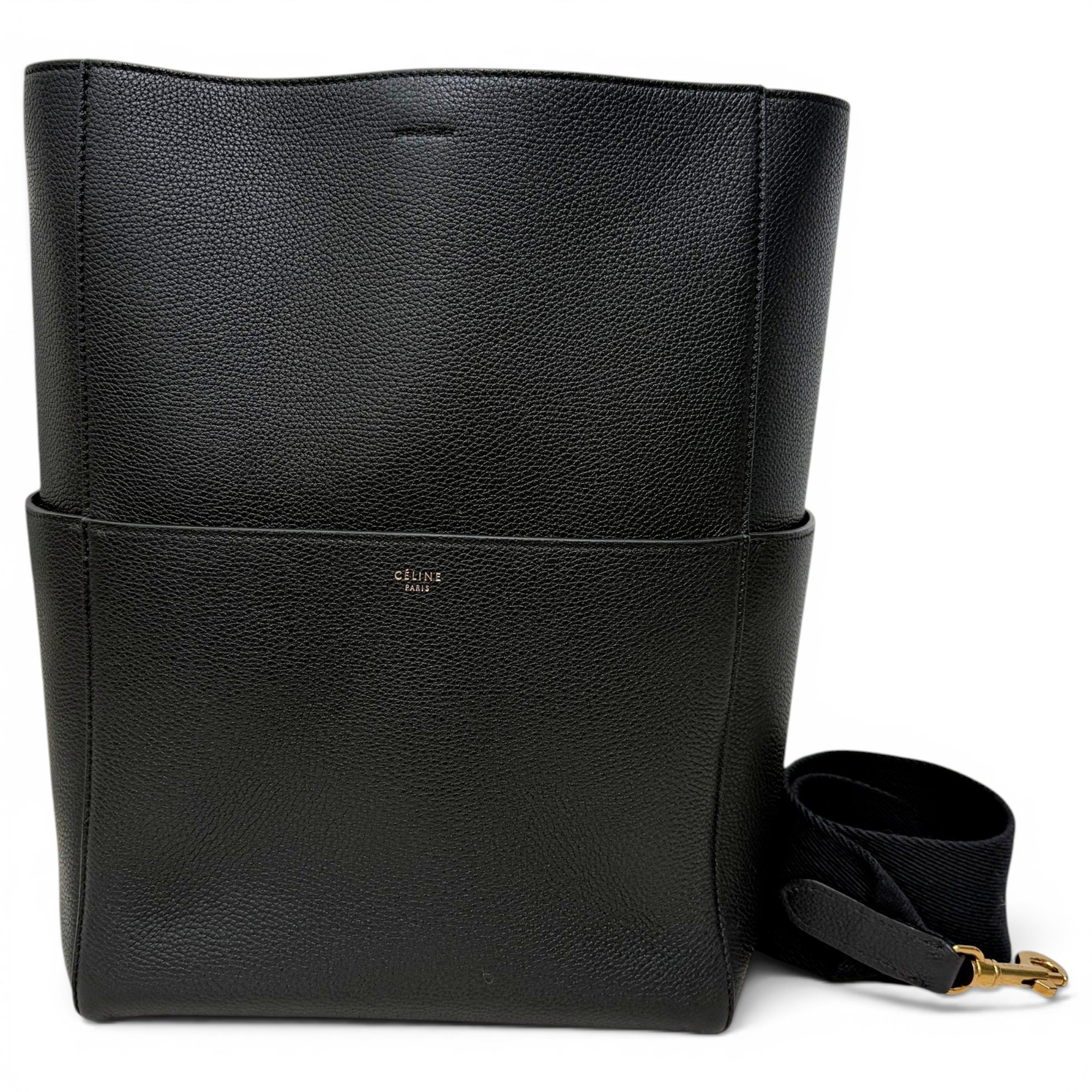 Seau Sangle leather handbag