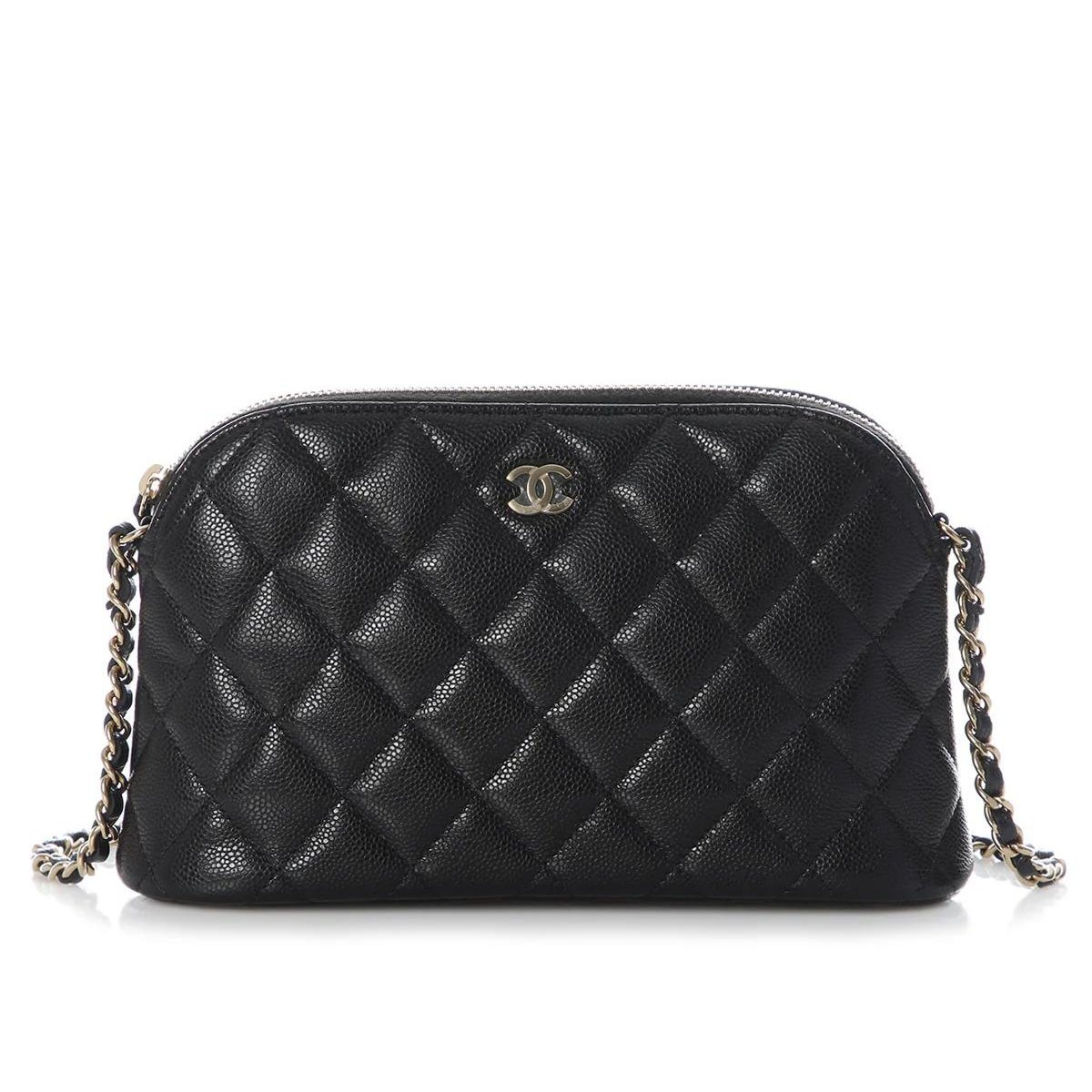 Leather clutch bag