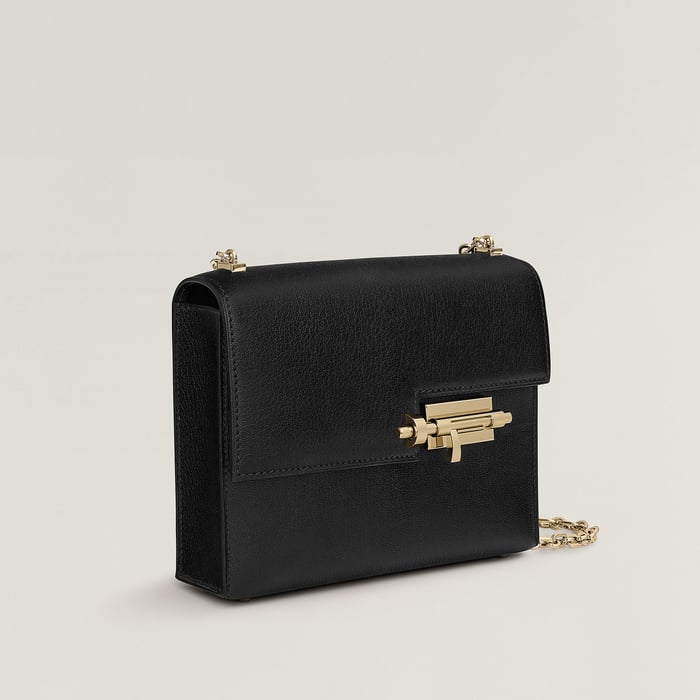 Noir Verrou Chaine Mini Bag