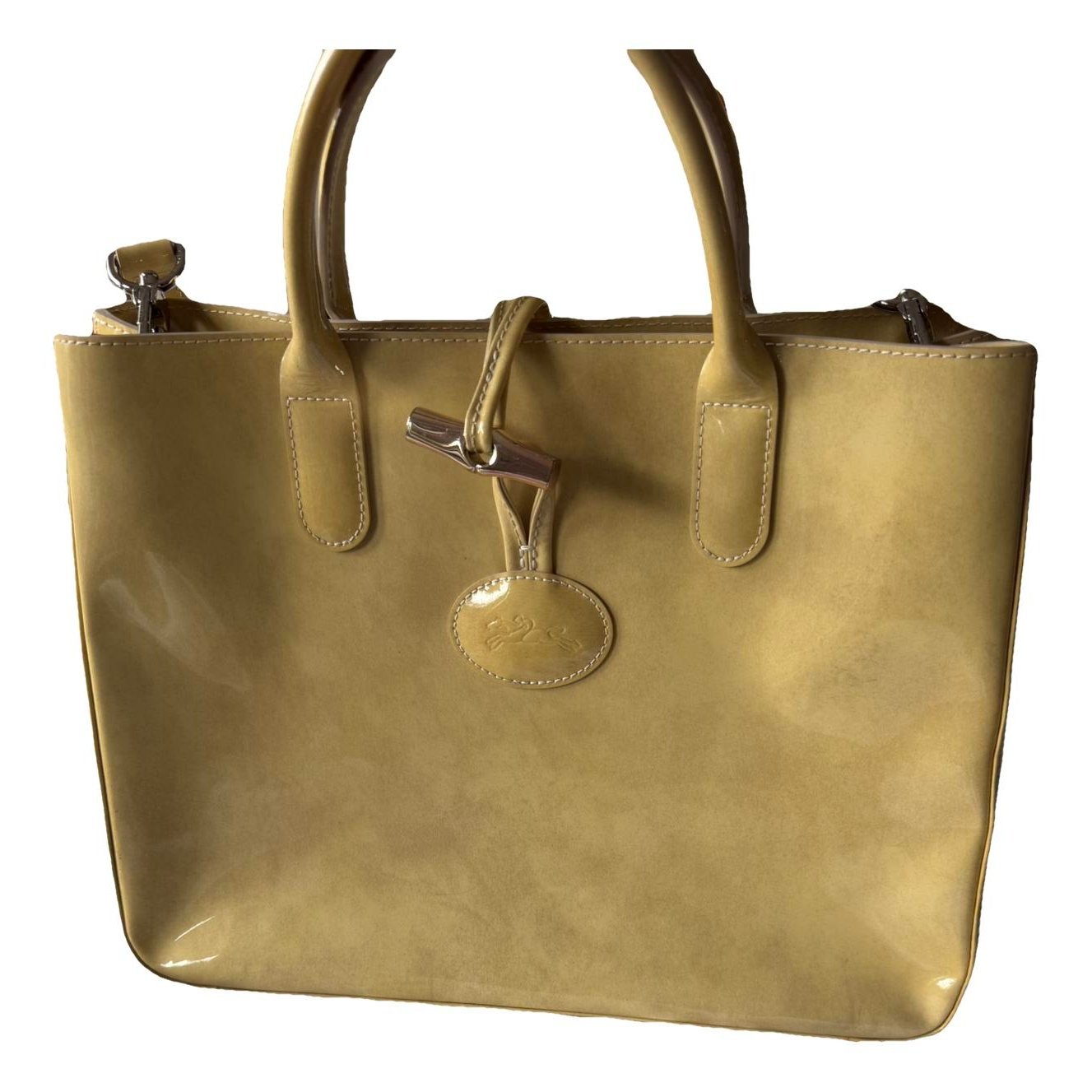 Roseau patent leather handbag