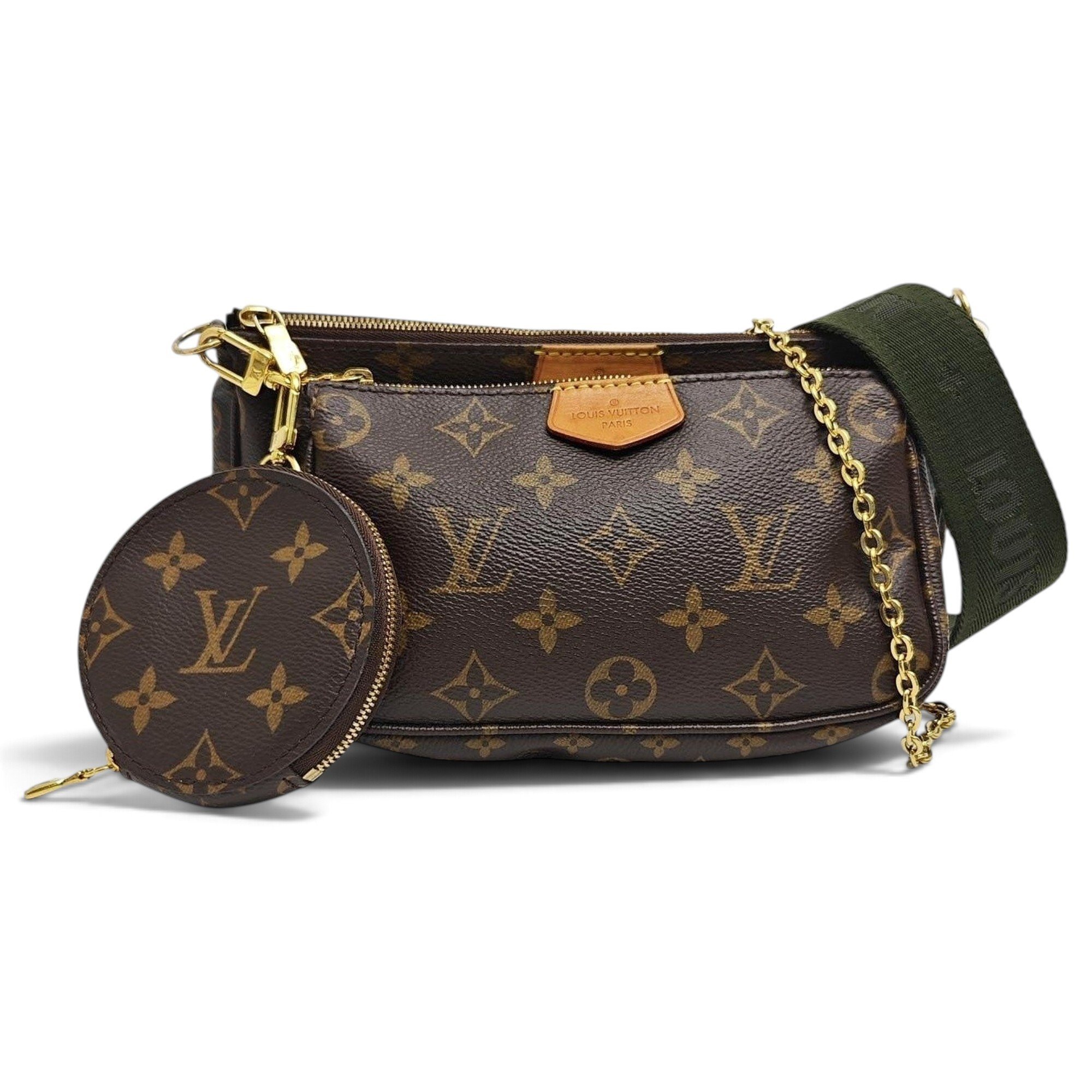Maxi Multi Pochette Accessoires leather handbag