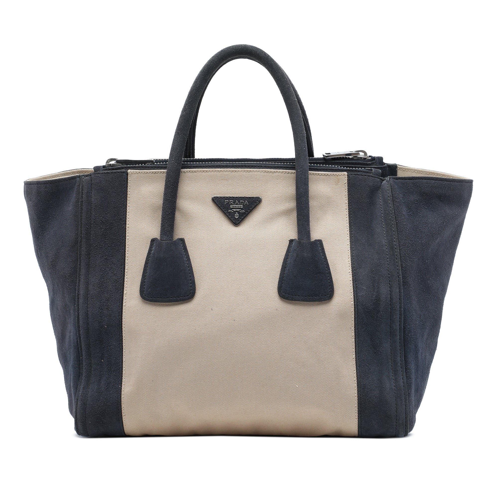 Double cloth handbag