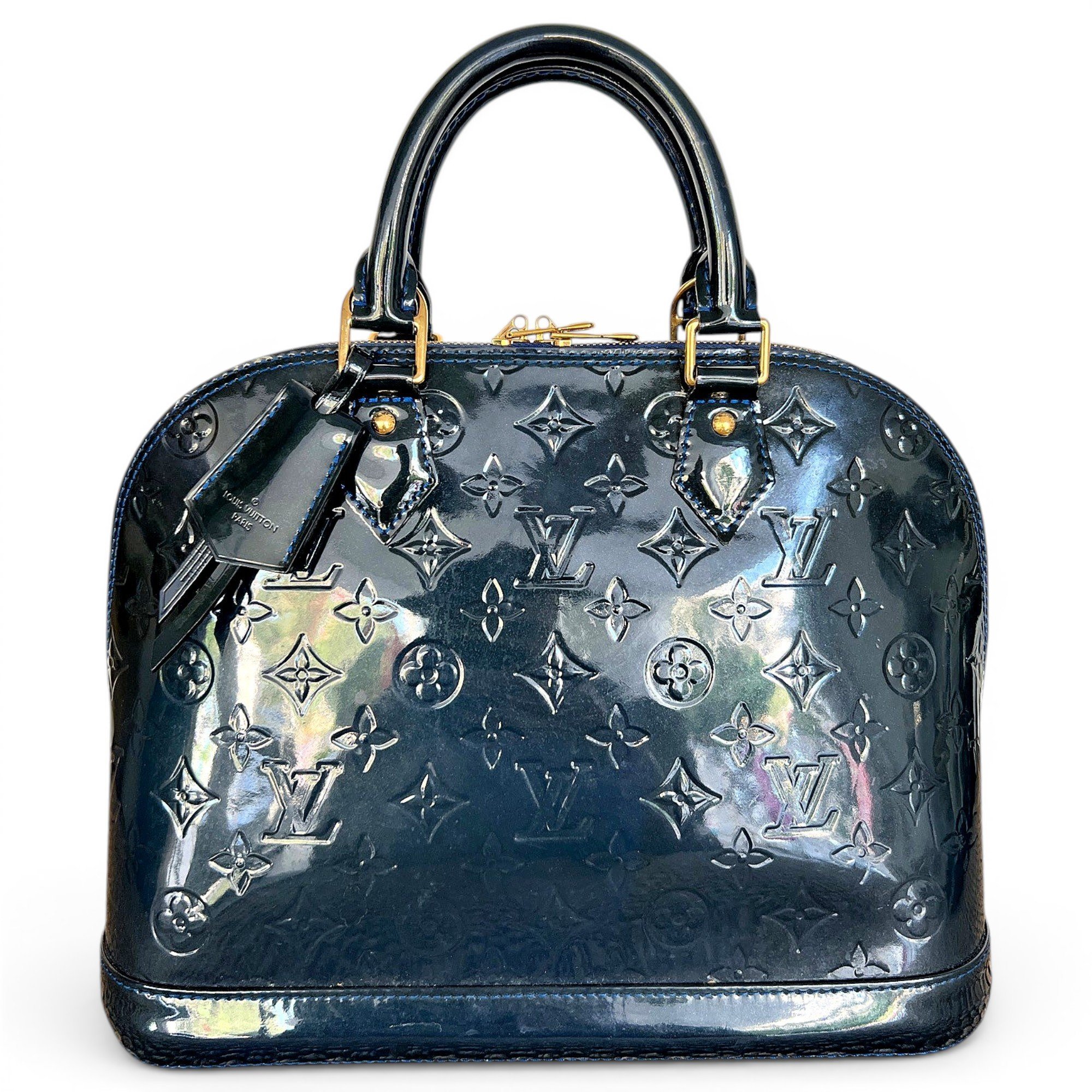 Alma patent leather handbag
