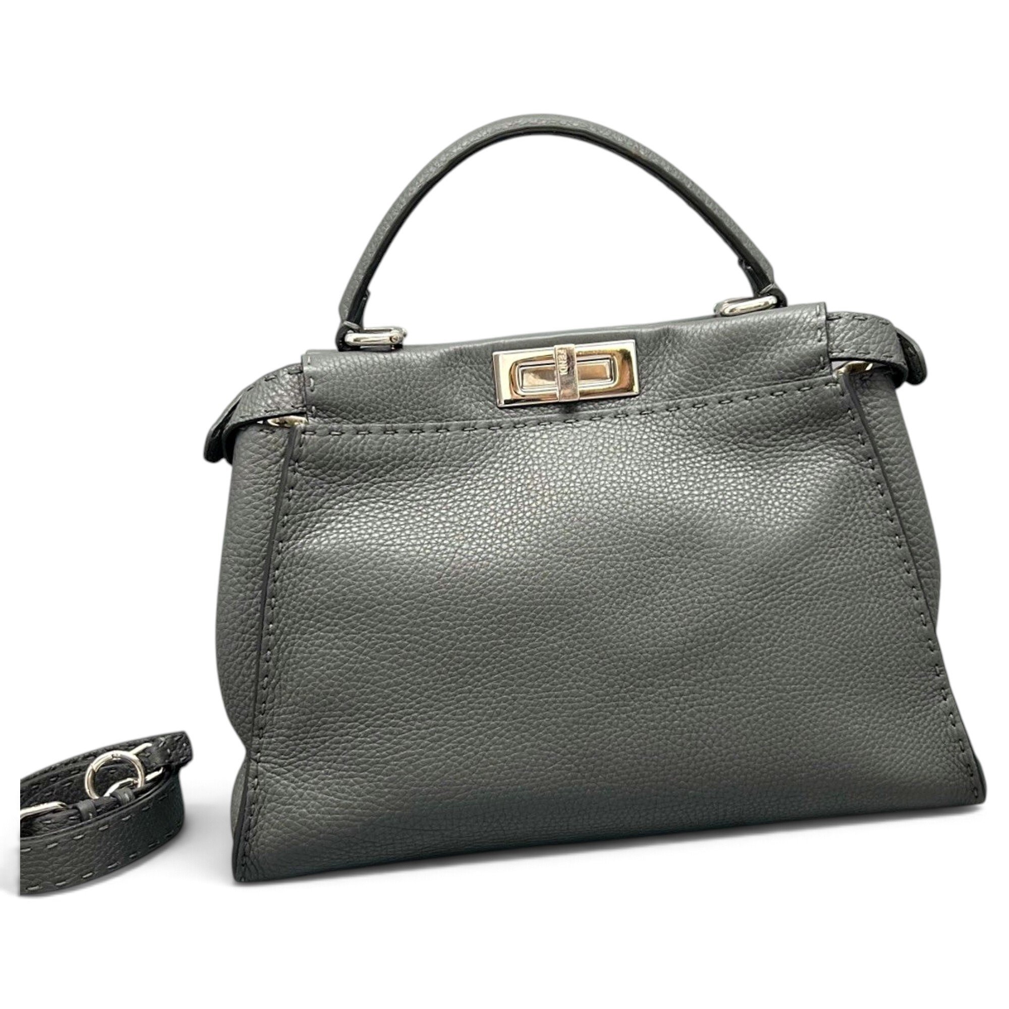 Peekaboo leather handbag