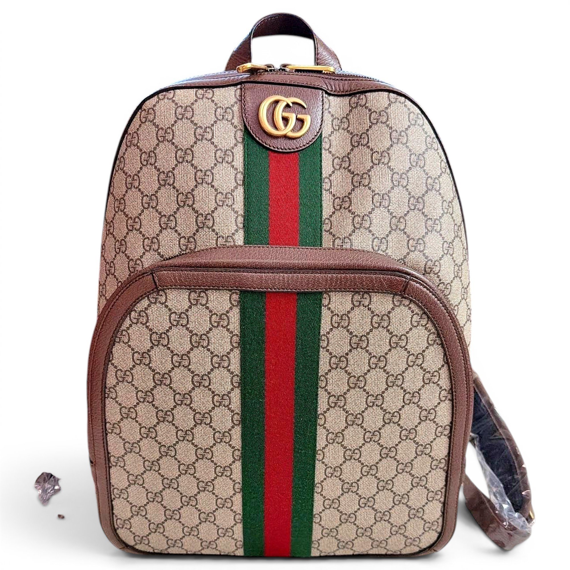Leather backpack