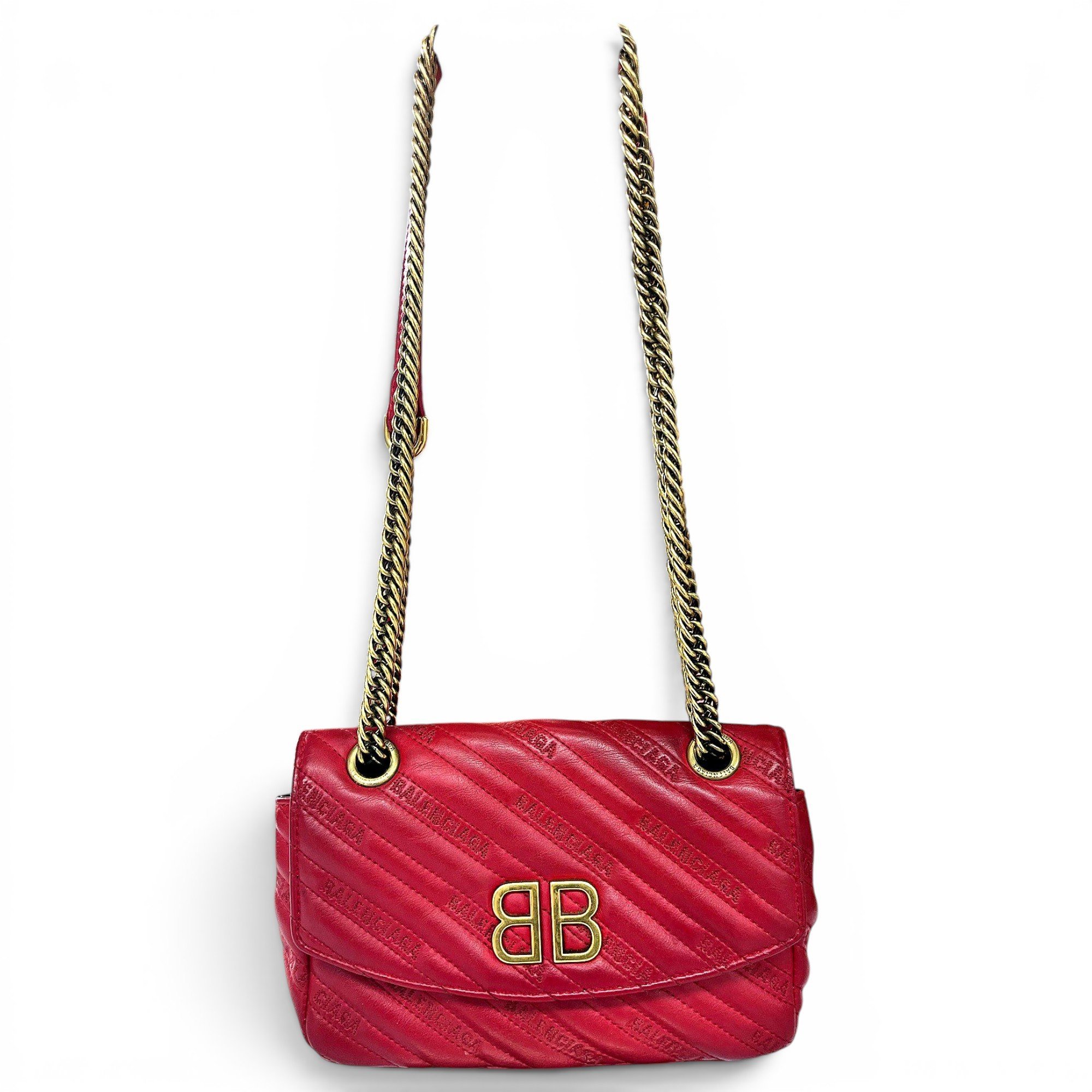 BB Round leather handbag