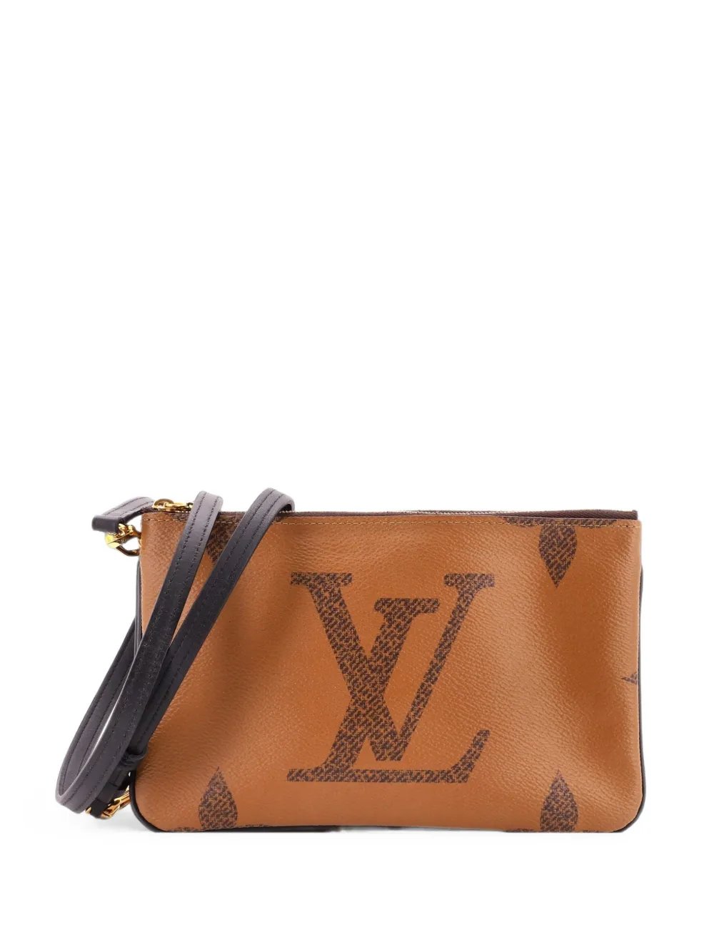 Double Zip Pochette Reverse Monogram Giant clutch bag