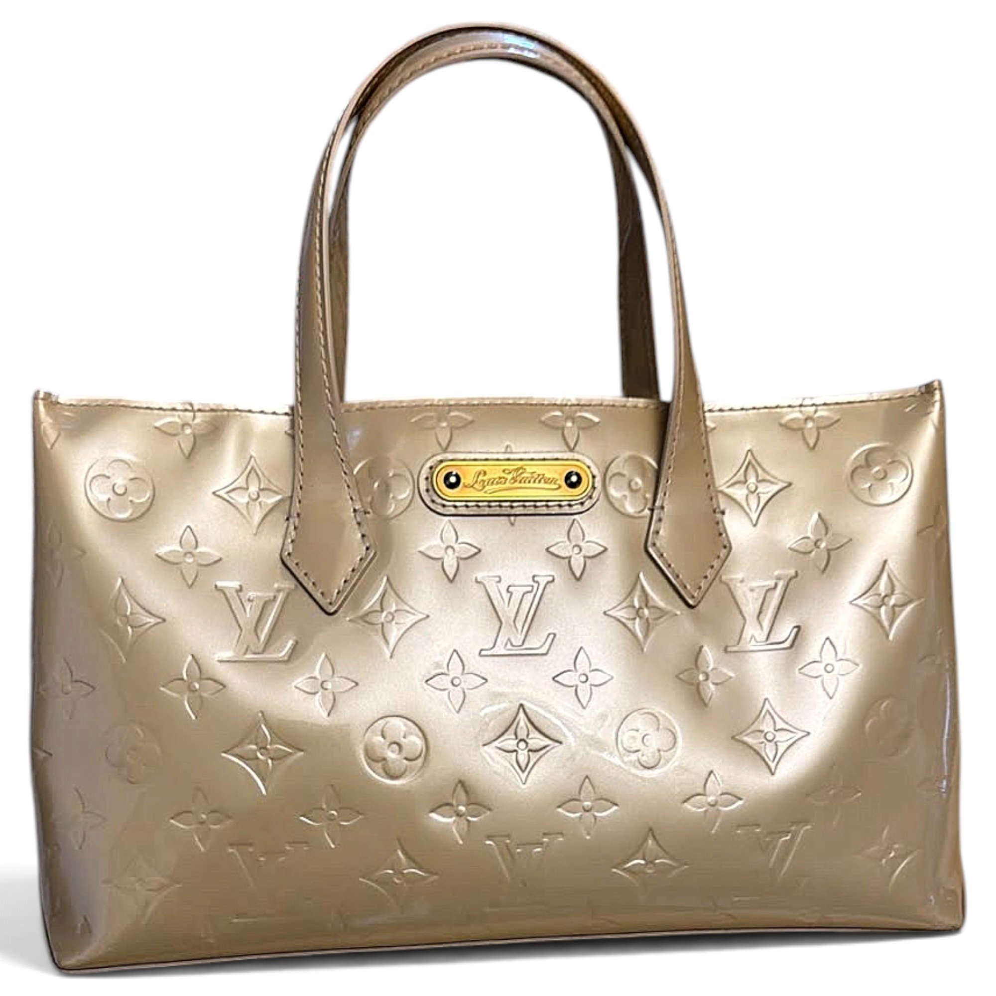 Wilshire patent leather handbag